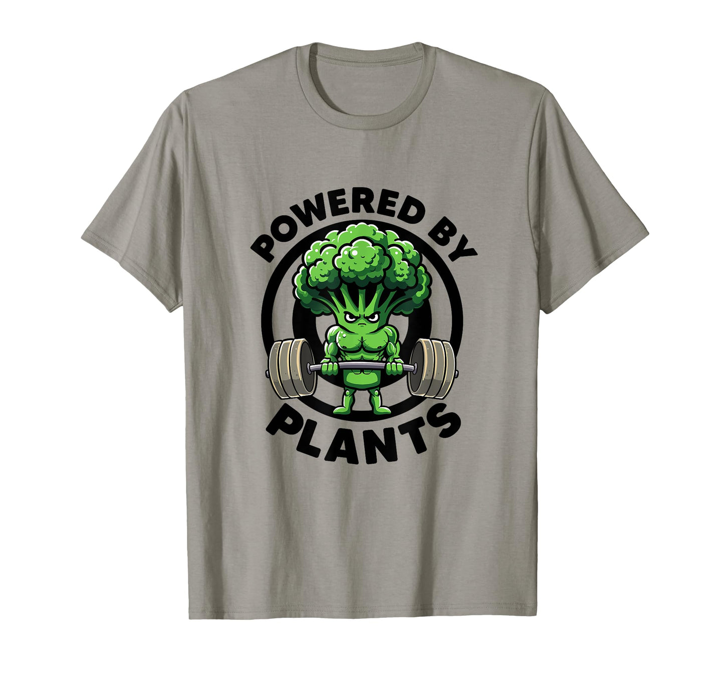 Powered By Plants Vegan Athlete Vegan Gym Vegan Bodybuilding T-Shirt