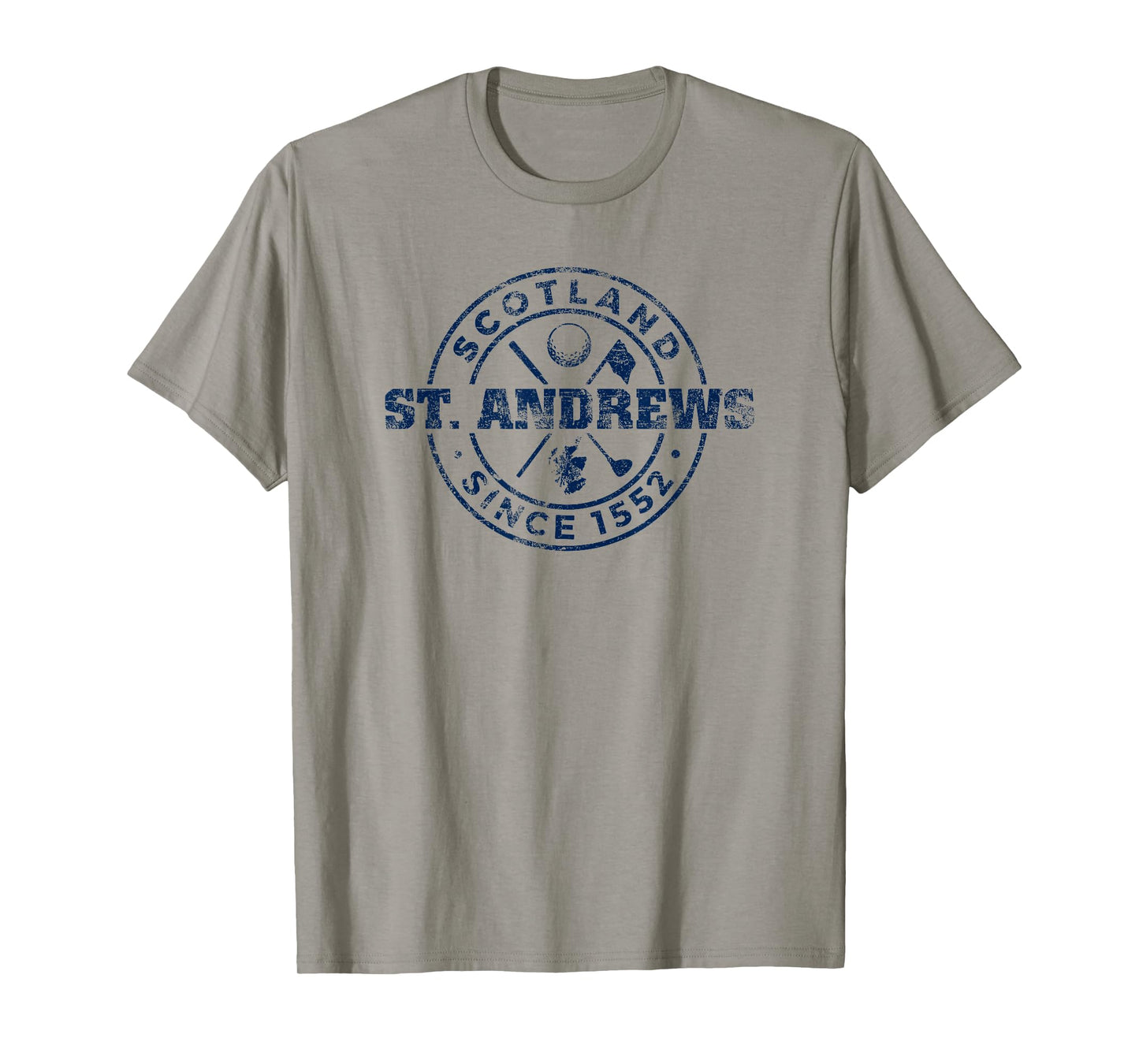 St. Andrews Scotland Golf 1552 Navy Imprint Distressed T-Shirt