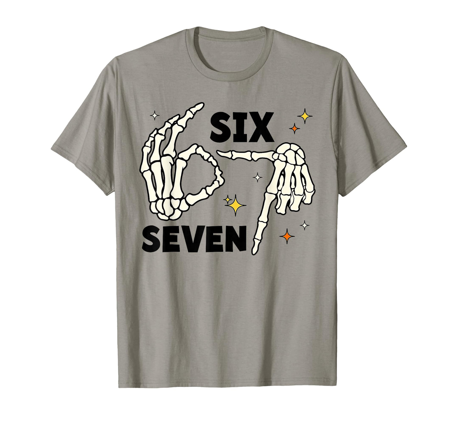 67 Witch Skeleton Hands Sign 67 Meme Halloween Costume Funny T-Shirt