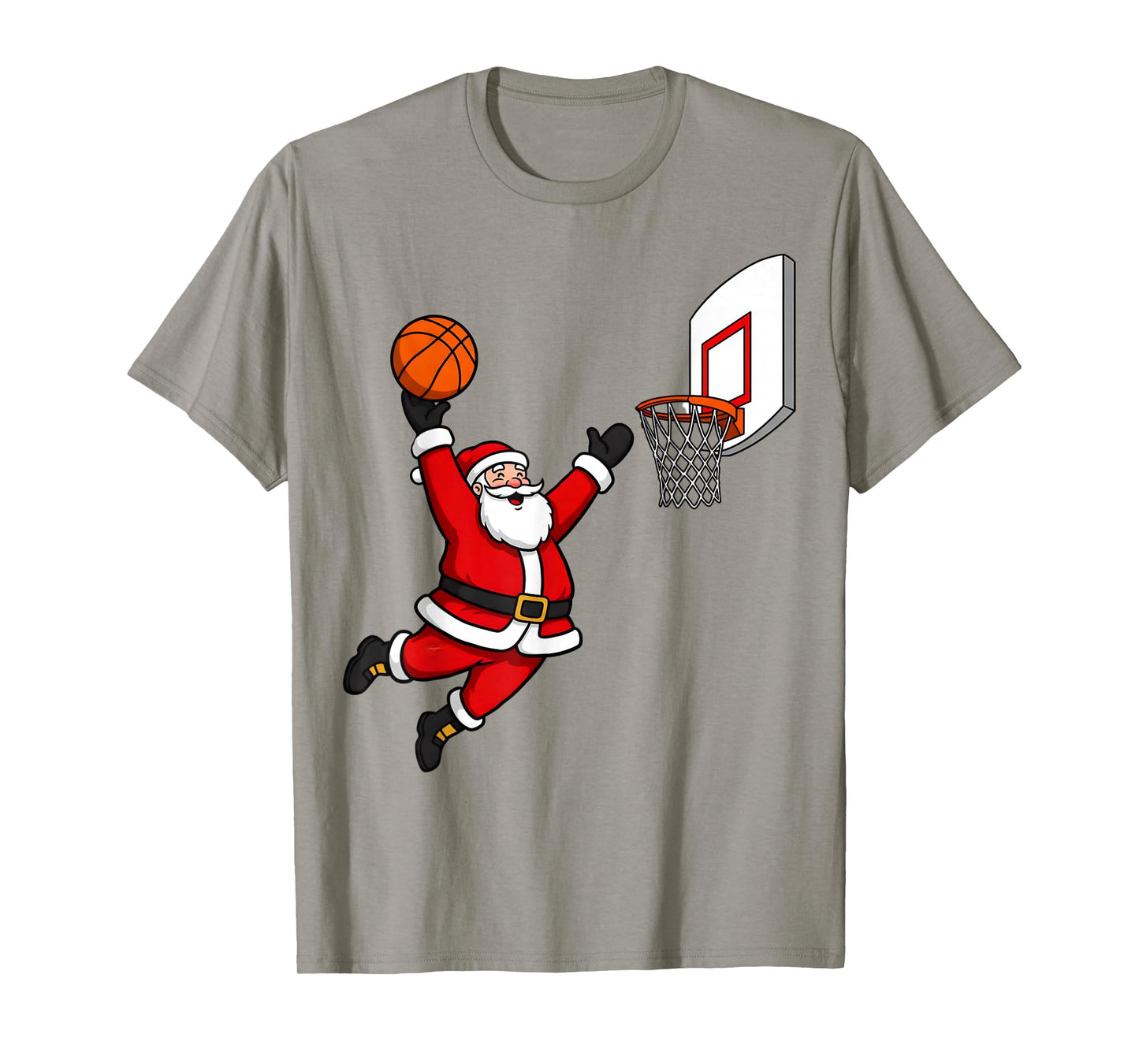 Christmas Basketball Player Santa Cute Xmas Boys Men Kids T-Shirt