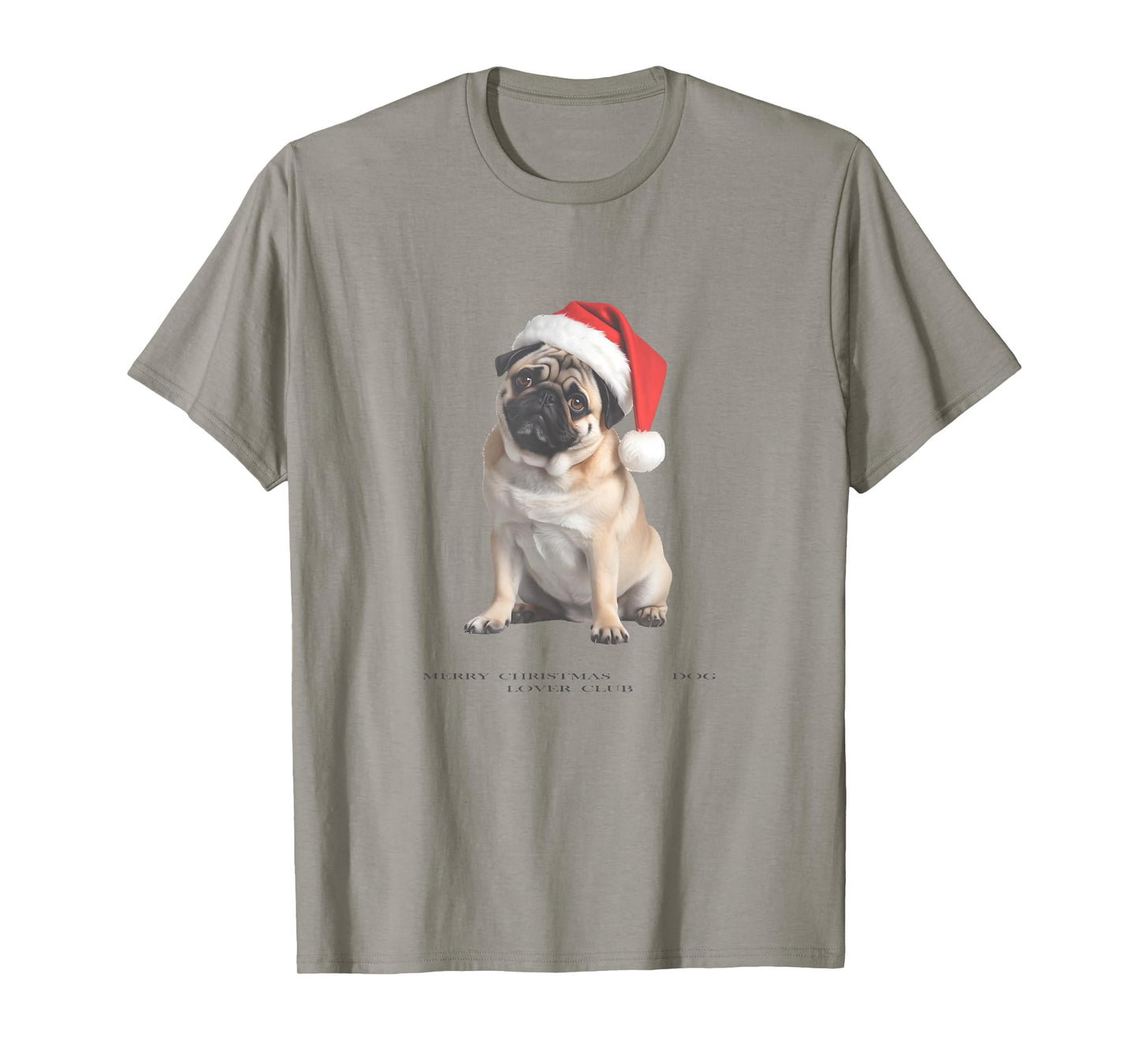Pug Christmas Dog Vintage T-Shirt