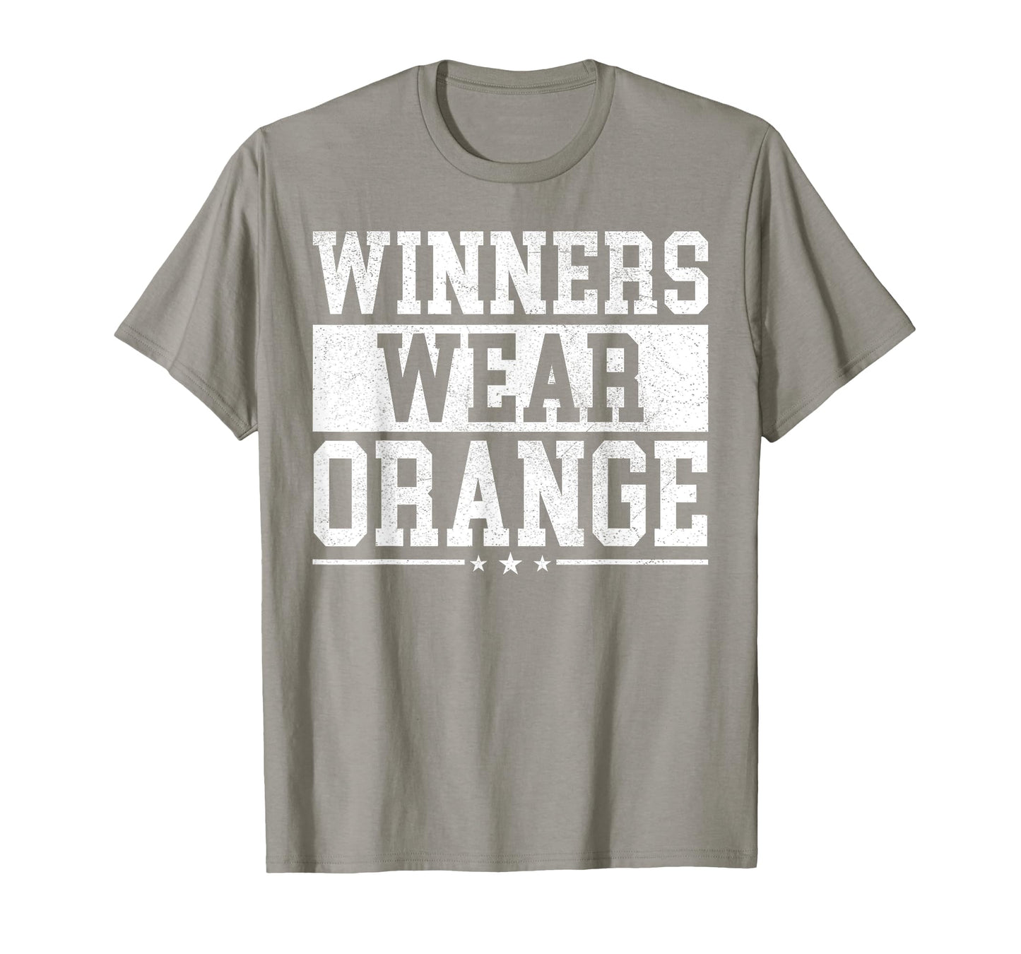 Winners Wear Orange Color War Camp Spirit Game Team Wear T-Shirt
