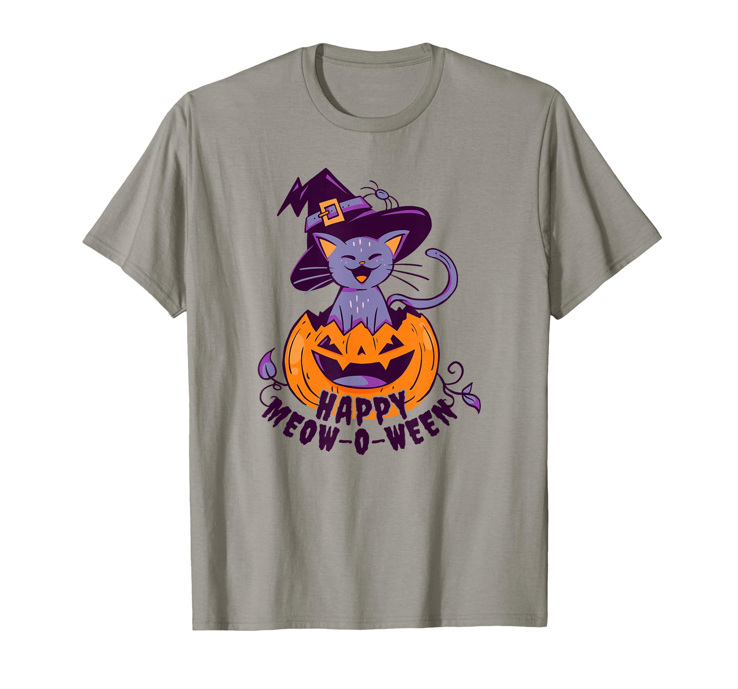 Happy Meow-O-Ween Halloween Cat T-Shirt