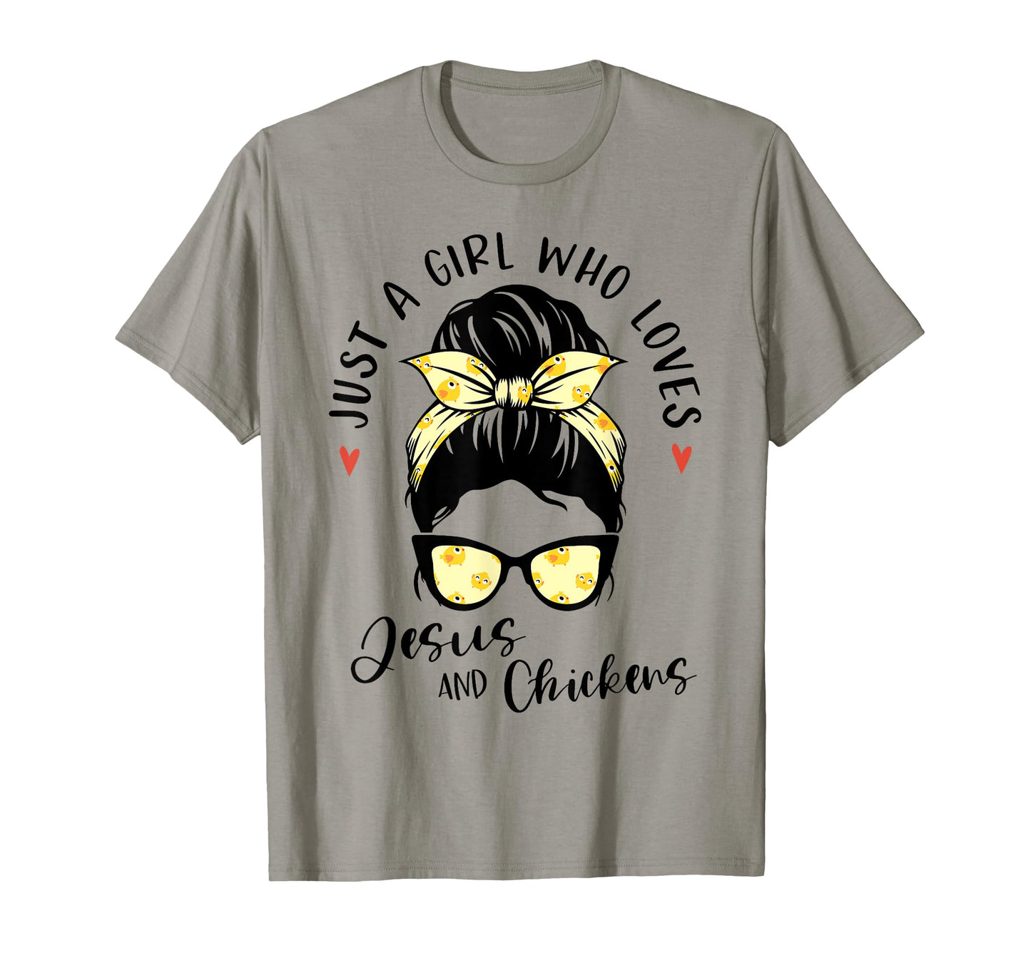 Just A Girl Who Loves Jesus And Chickens Gift Poultry Farmer T-Shirt
