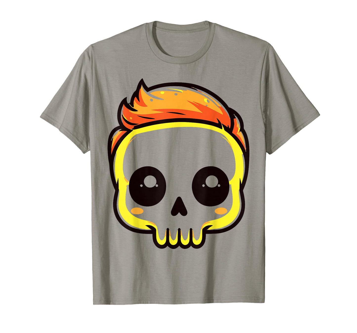 Male Skull - Halloween T-Shirt