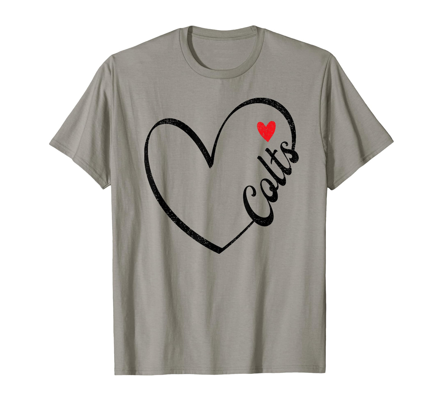 Colts Heart Name Vintage Retro Men Women Kids Girls T-Shirt