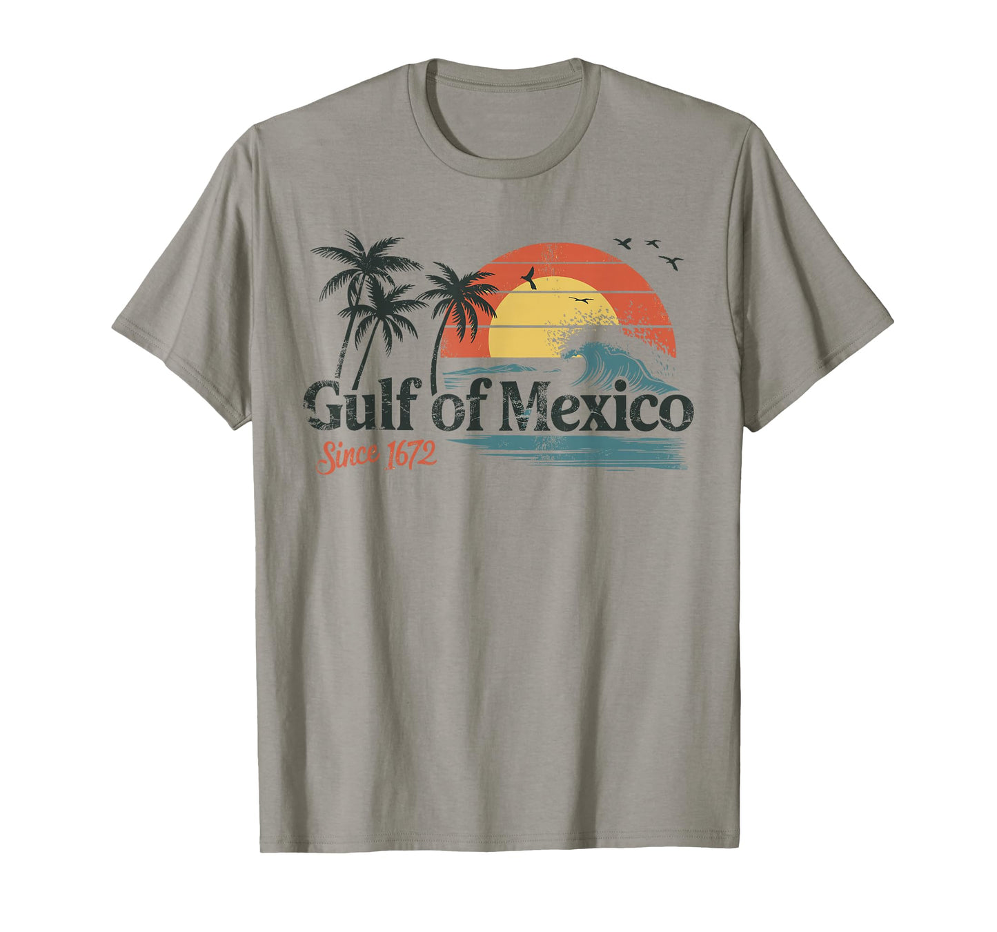 Gulf of Mexico Forever Retro Vintage Beach Mens Women T-Shirt