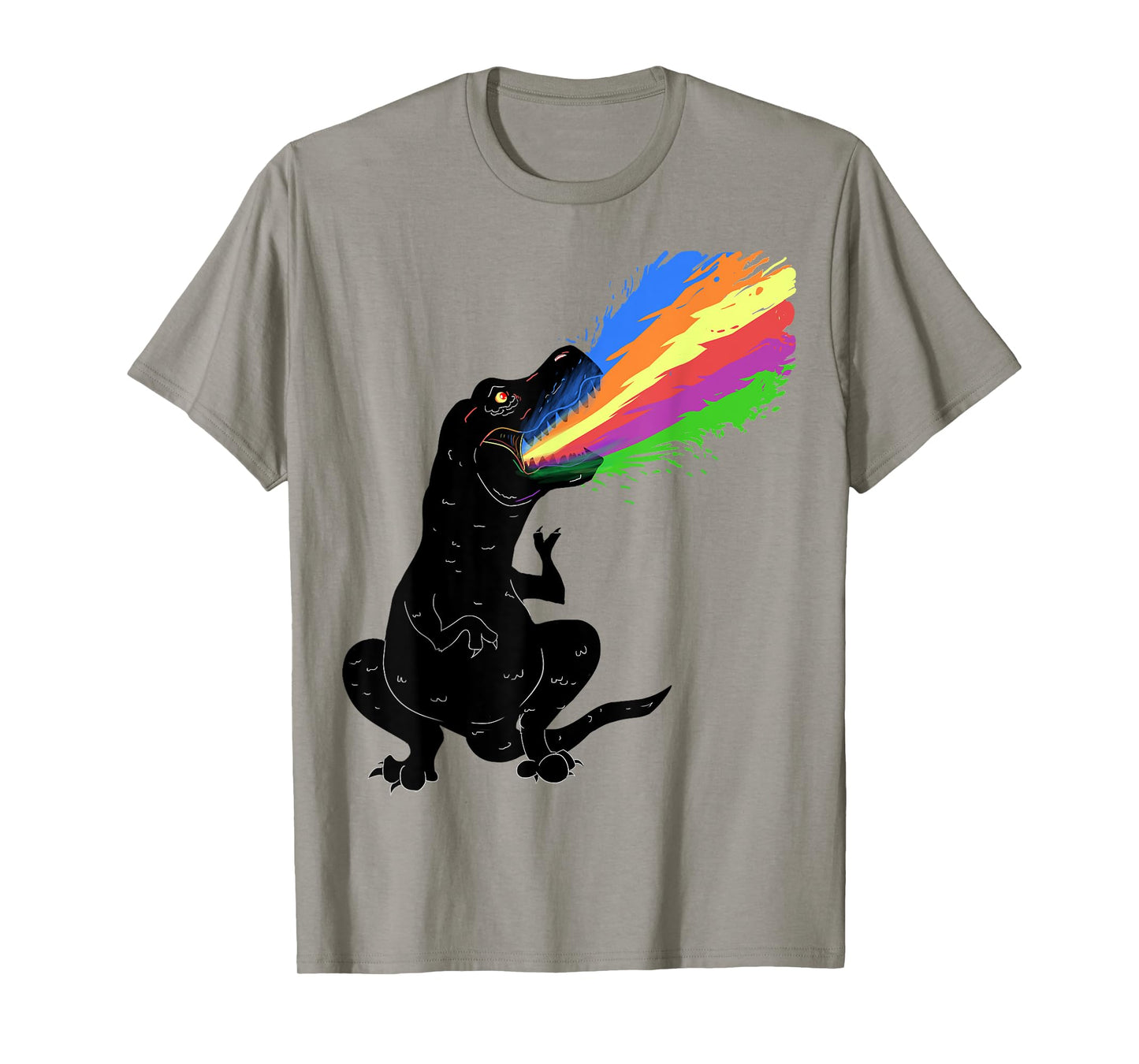 Tyrannosaurus Rex Shooting Rainbow Laser, Dinosaur T-Shirt