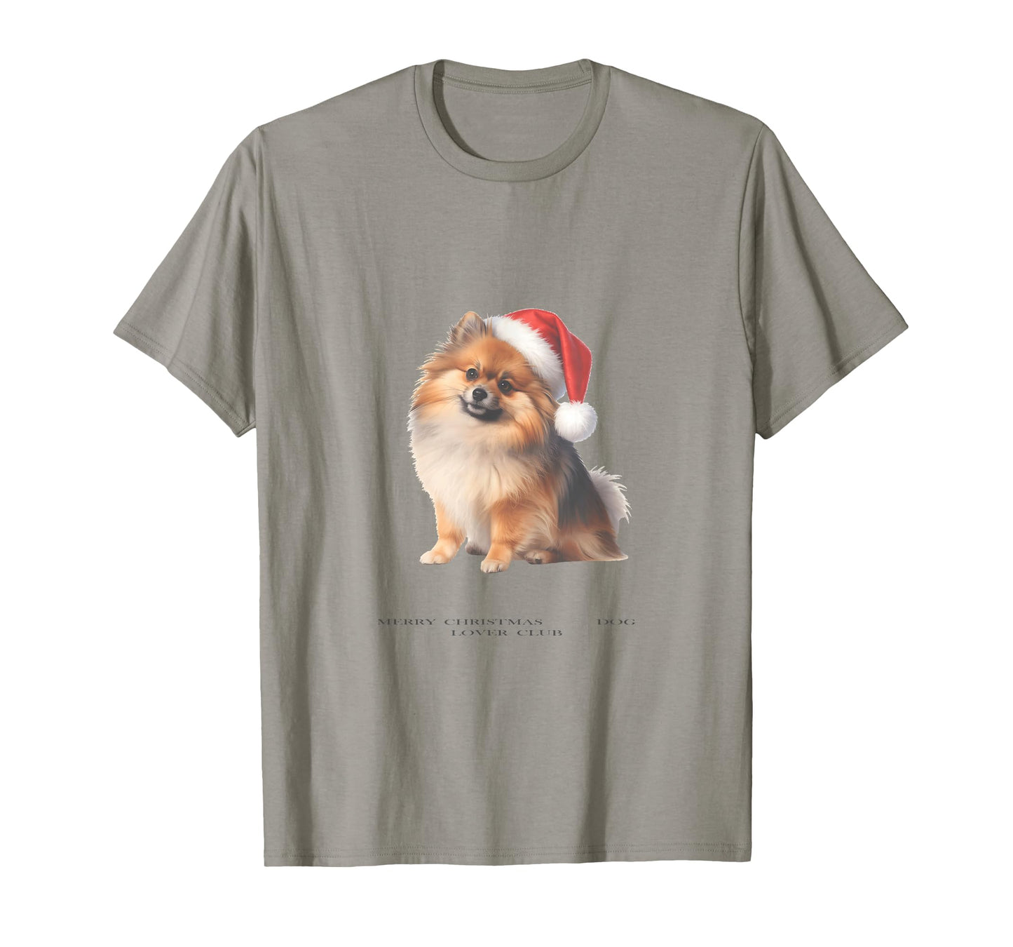 Pomeranian Christmas Dog Vintage T-Shirt
