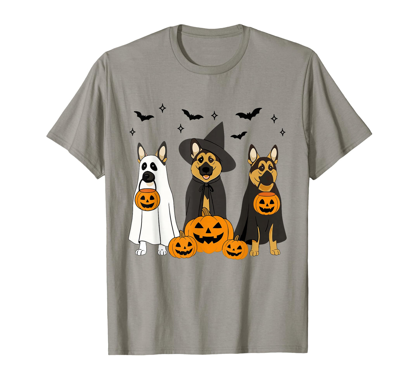 Witch German Shepherd Halloween German Shepherd Dog Mom T-Shirt