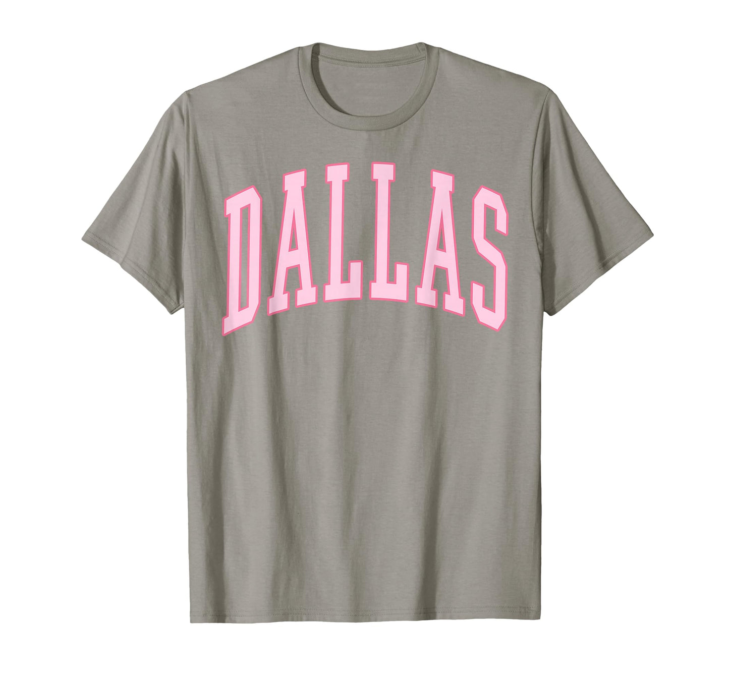 Dallas Vintage Preppy Varsity Pink Sports T-Shirt