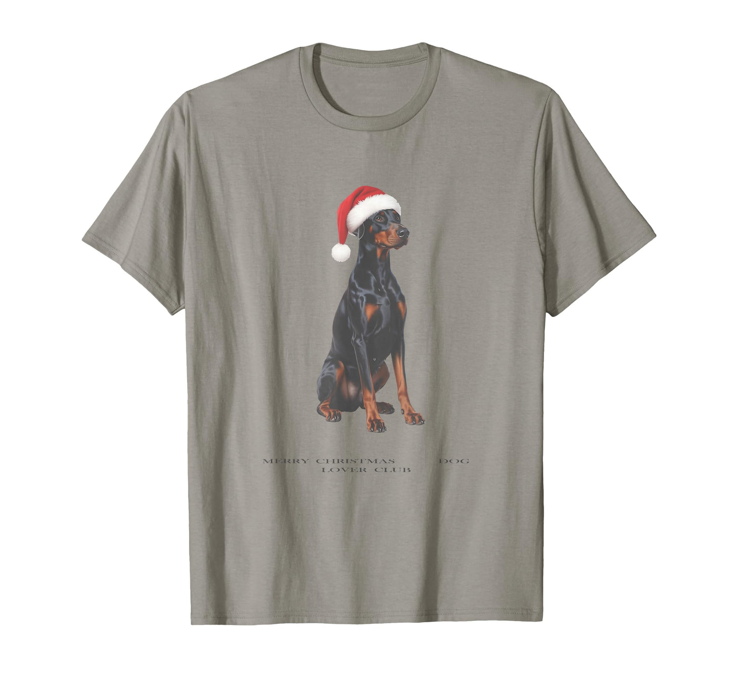 Doberman Christmas Dog Vintage T-Shirt