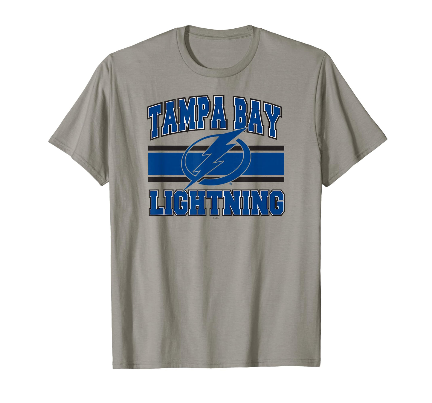 Tampa Bay Lightning Stripe Gray Officially Licensed T-Shirt