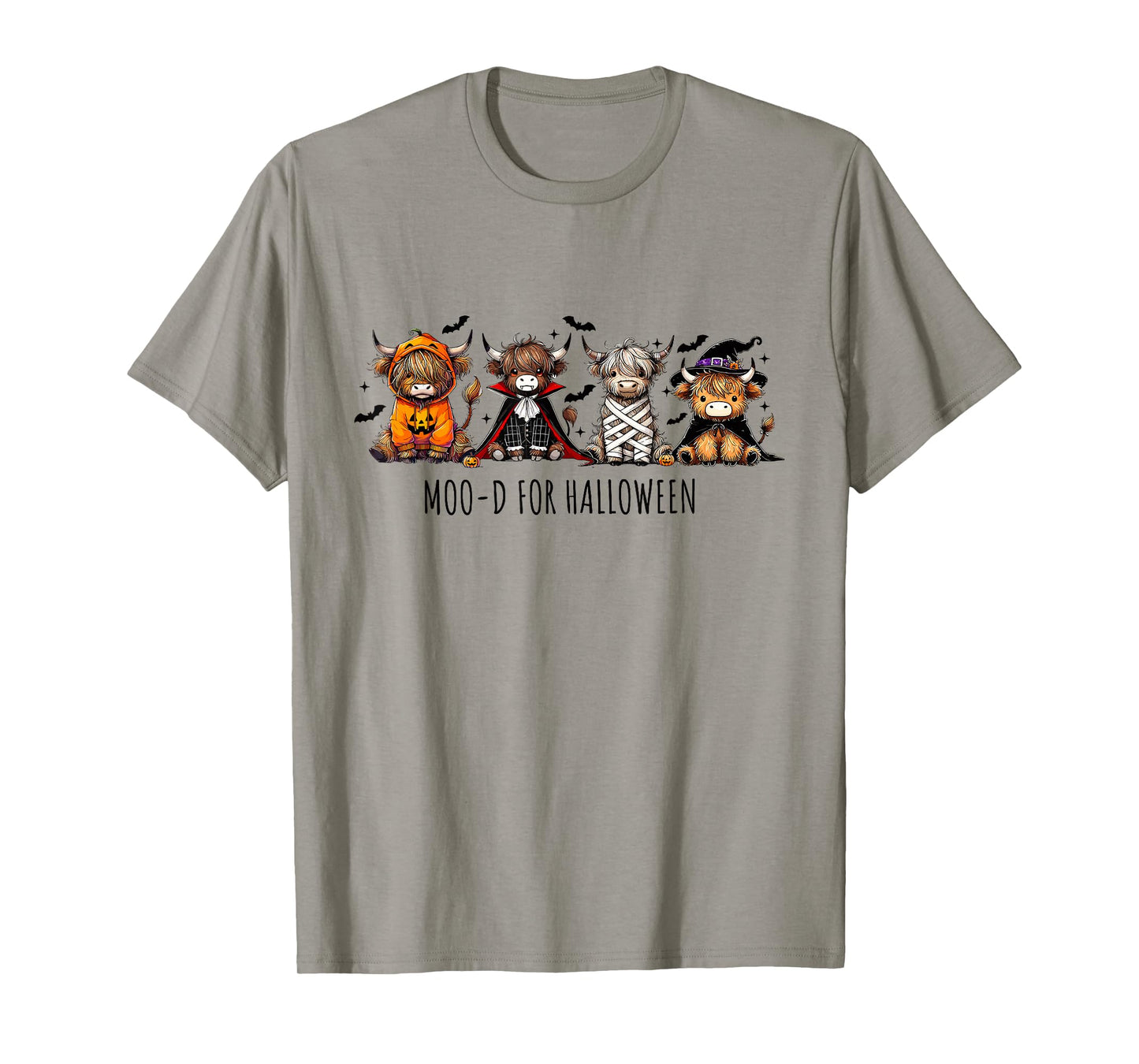 Moo-D for Halloween Highland Cow Spooky Cow Farm Cow Lover T-Shirt