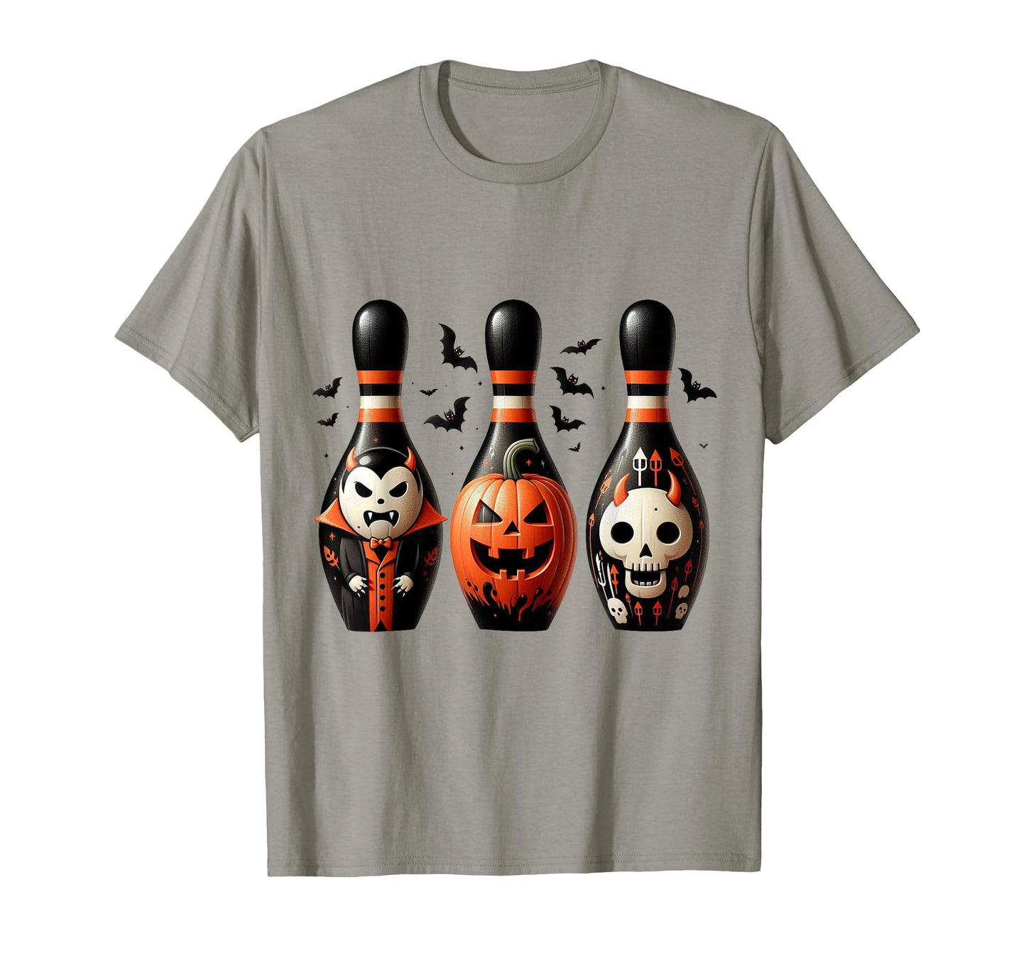 Funny Bowling Pins Halloween Spooky Costume T-Shirt
