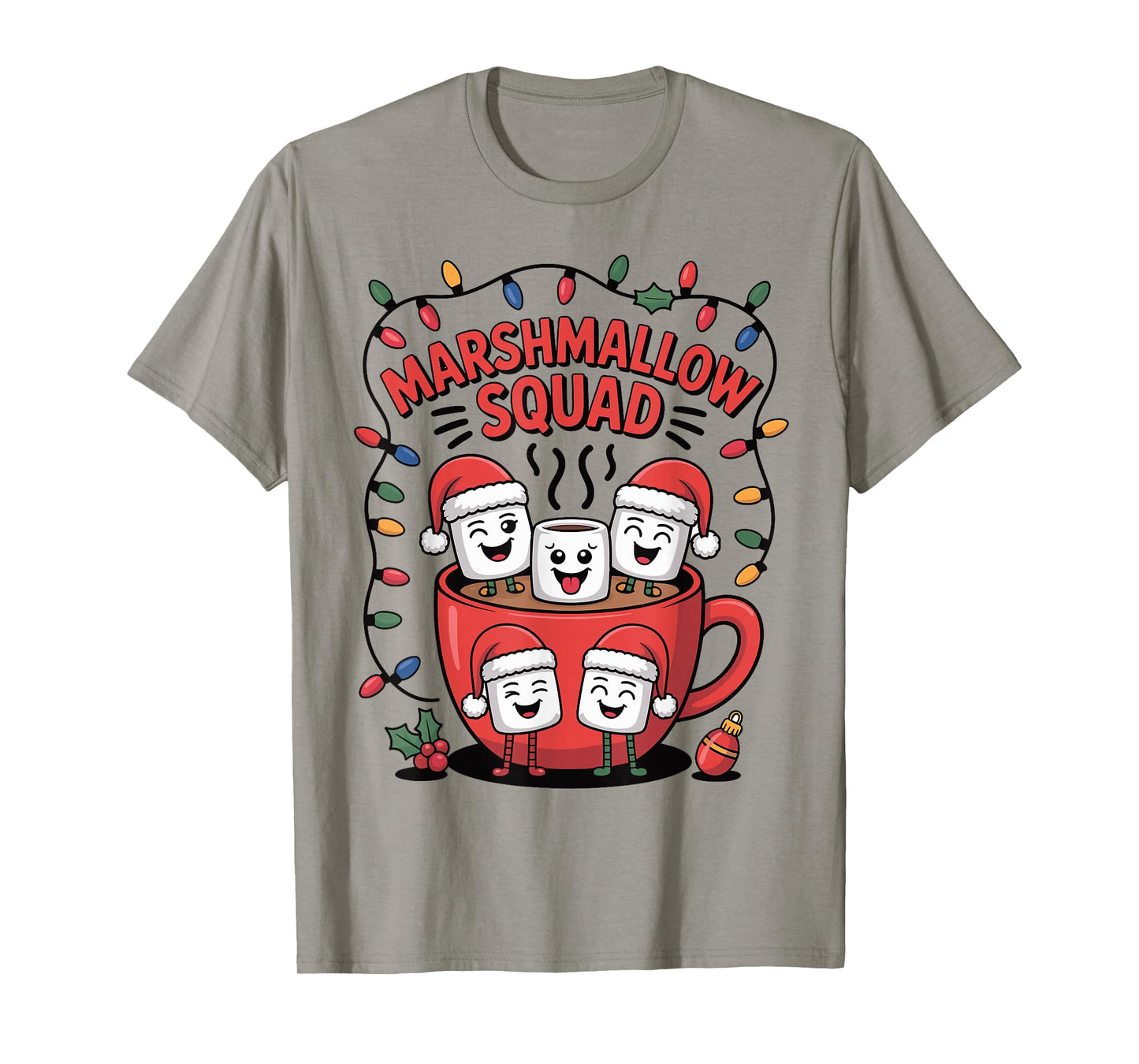 Christmas Marshmallow Squad Hot Chocolate Family Matching T-Shirt