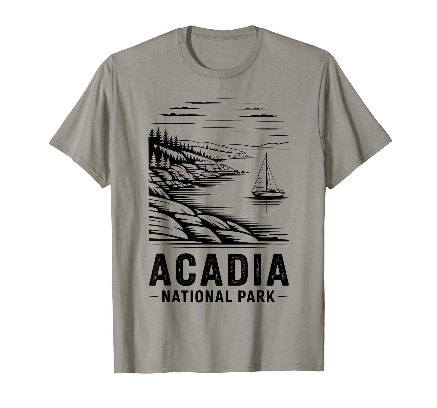 Acadia National Park Retro Outdoor Camping US National Park T-Shirt