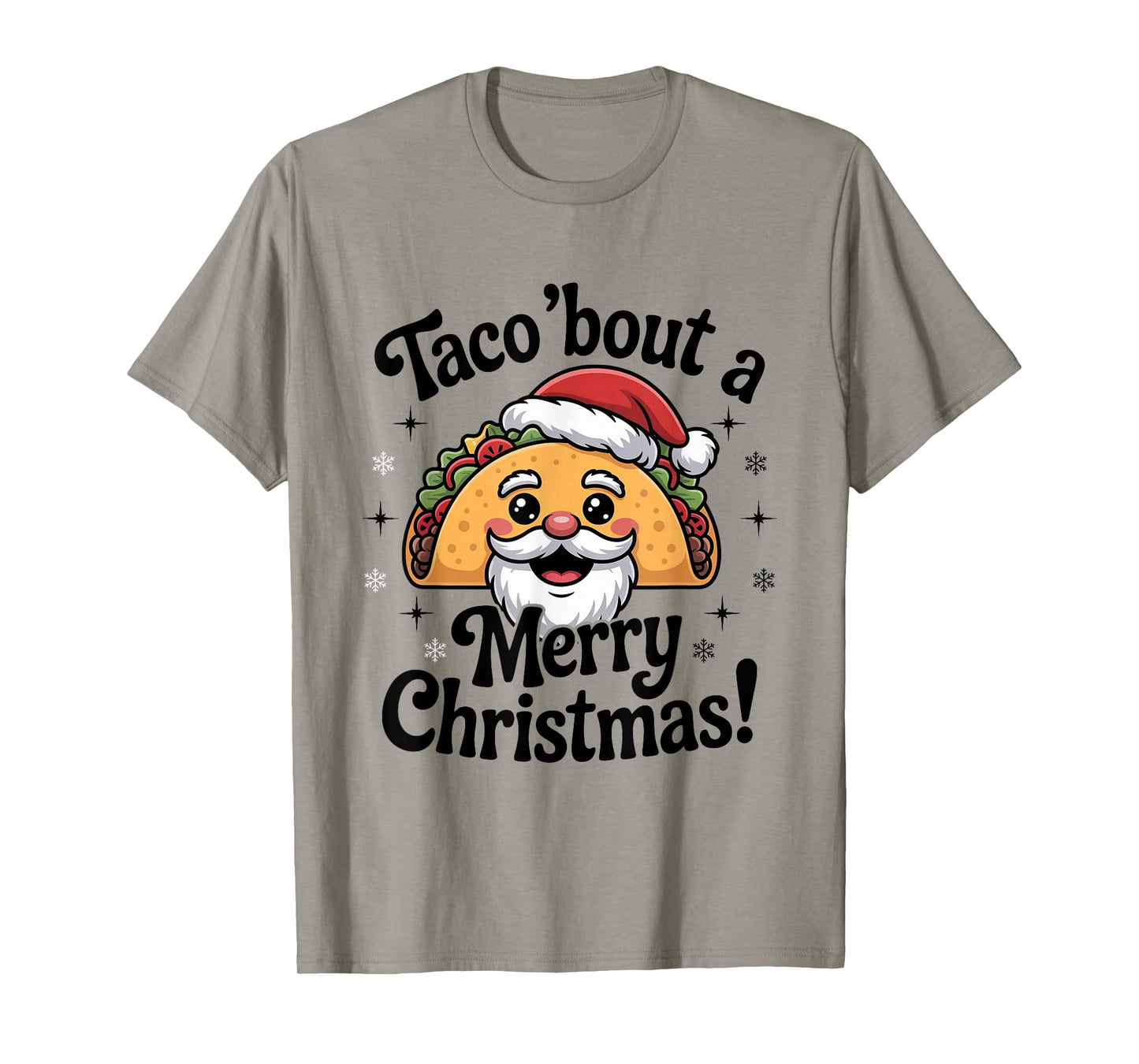 Taco ‘Bout a Merry Christmas Food Puns Mexican Santa Claus T-Shirt