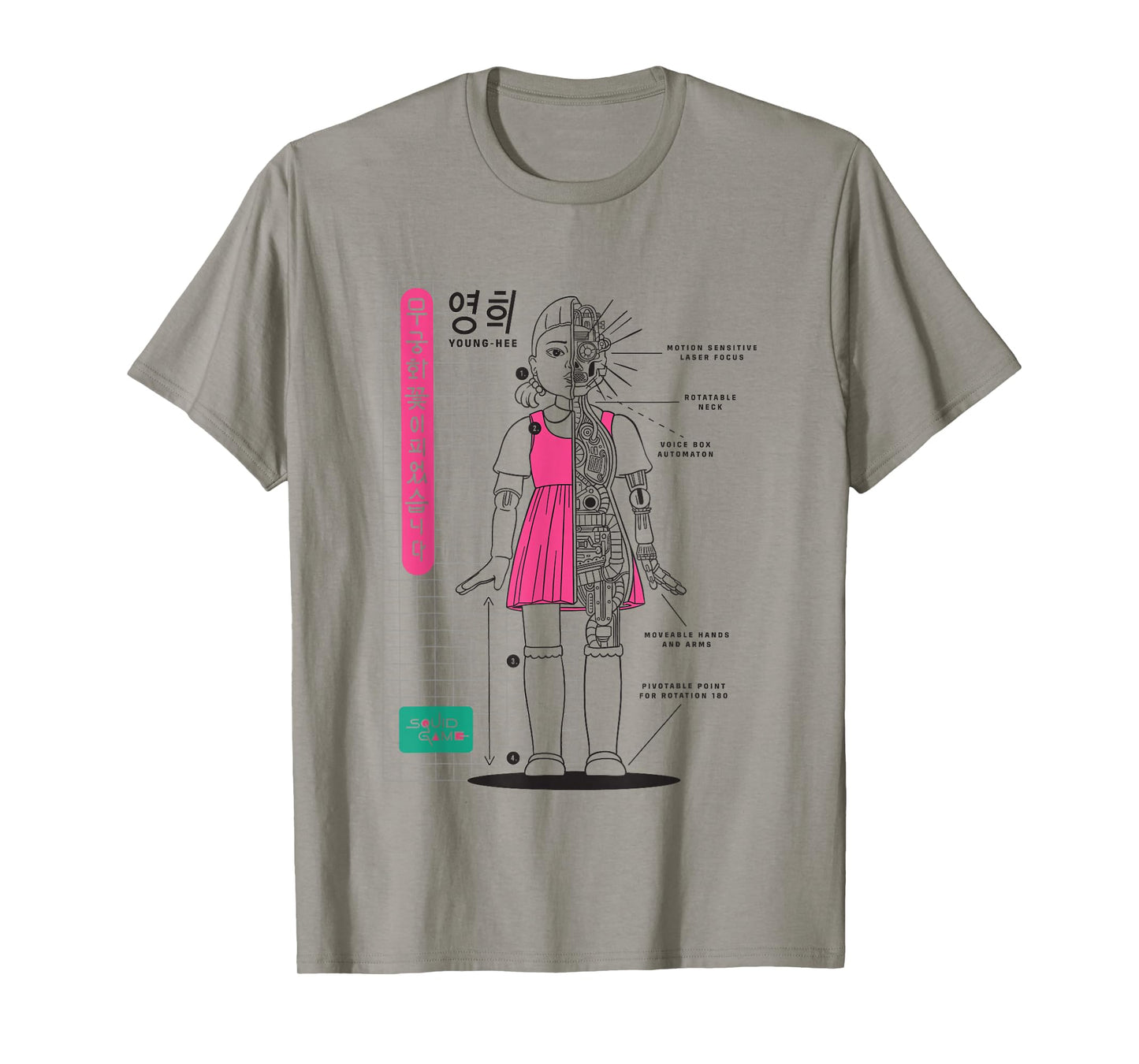 Squid Game 2 Young-Hee Giant Doll Schematics T-Shirt