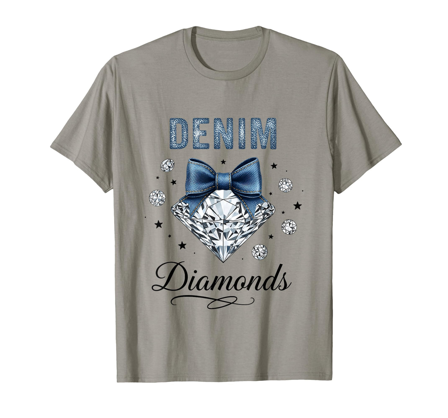 Denim and Diamonds Western Graphic Tee for Girls Women T-Shirt