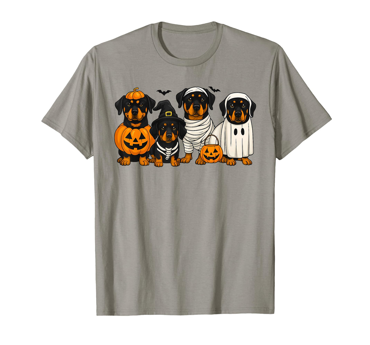 Rottweiler Lover Dog Mom Halloween Vibes Spooky Boo Pumpkin T-Shirt