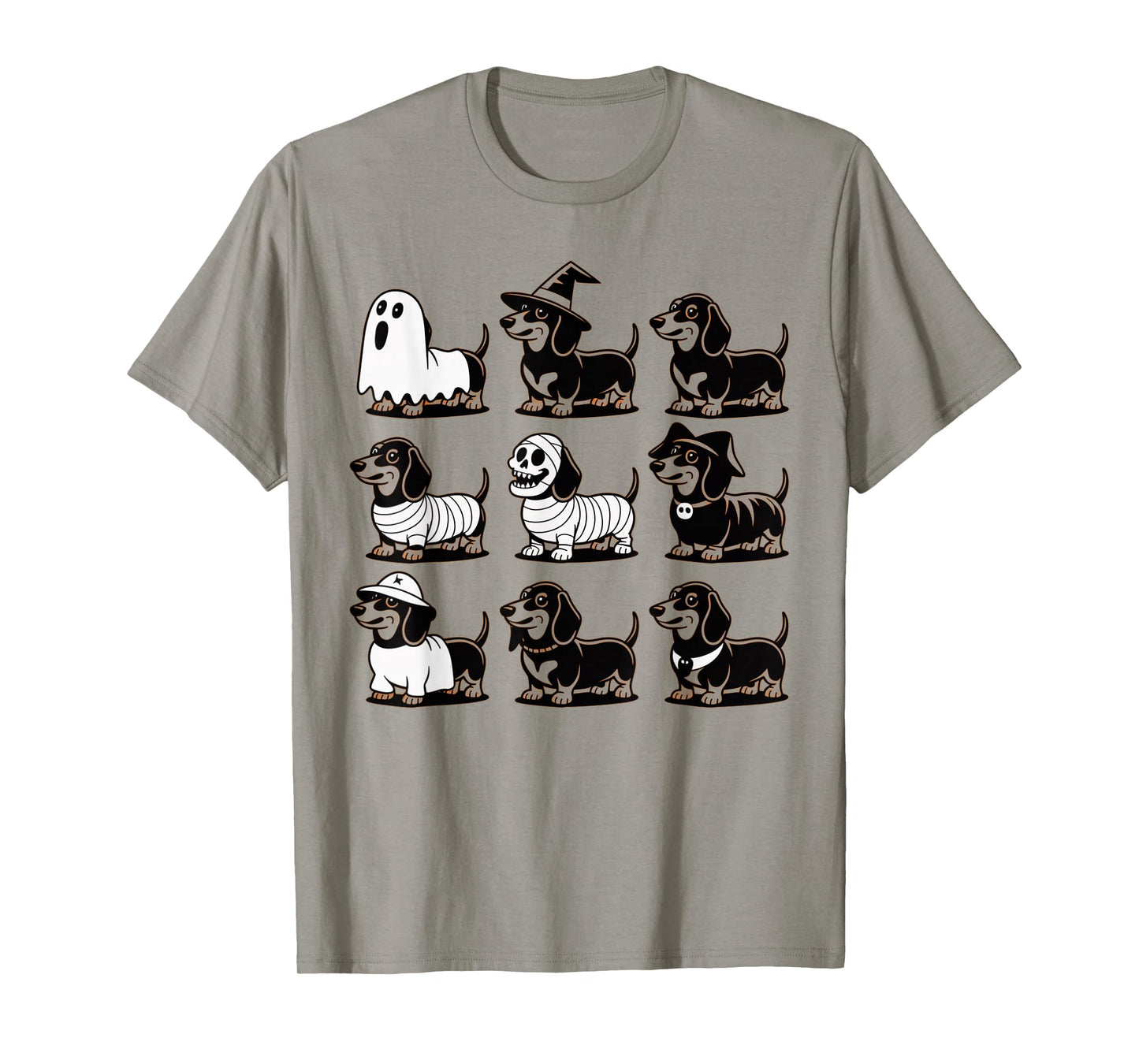 Spooky Scary Dachshund Cute Halloween Dog Ghost Dachshund T-Shirt