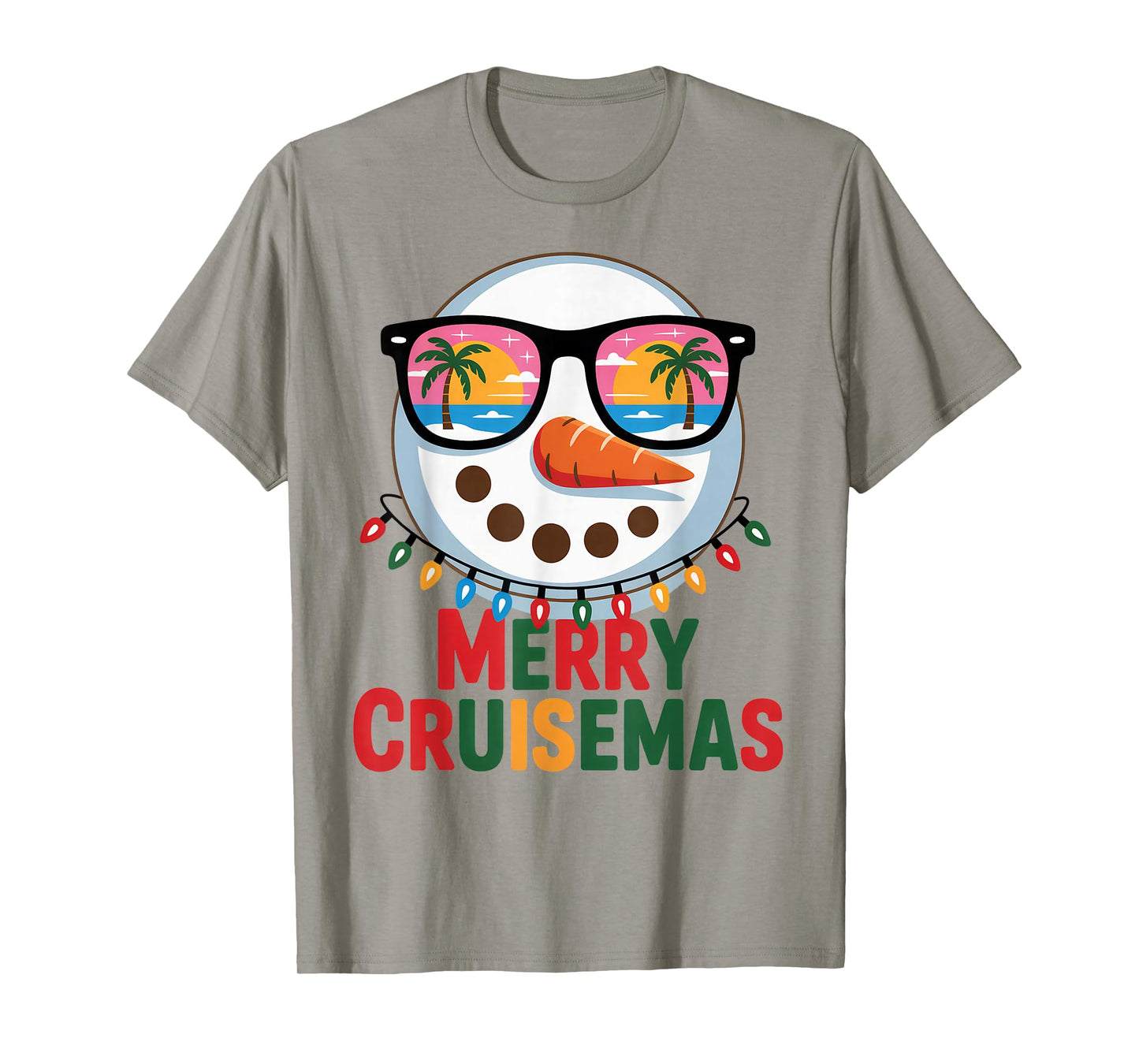 Merry Cruisemas 2025 Christmas Santa Snowman Cruise T-Shirt