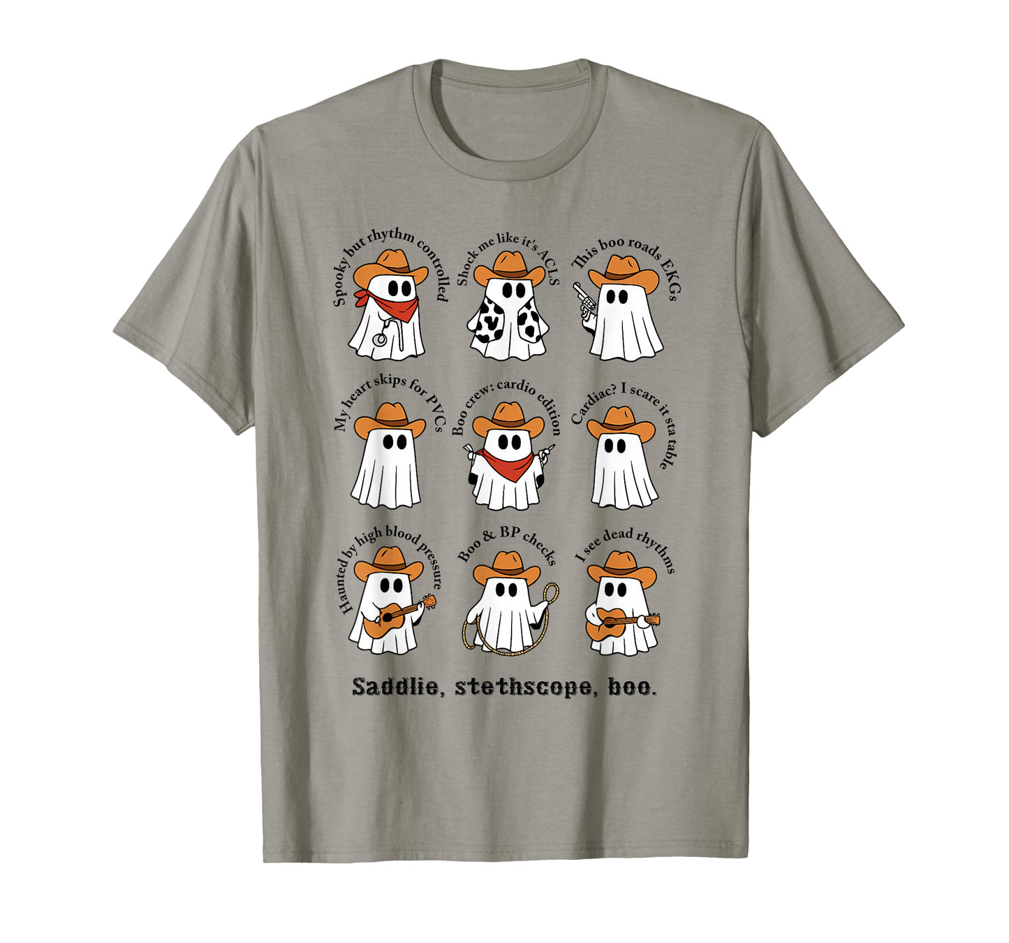 Cowboy Ghost Squad, Boo Haw Western Halloween, Spooky Season T-Shirt