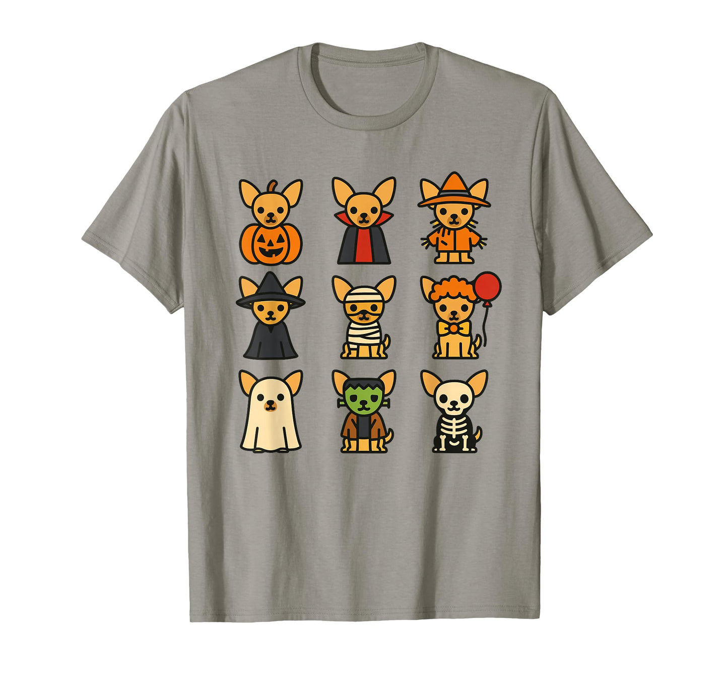 Chihuahua Halloween Costume Funny Scary Dog Ghost Witch T-Shirt
