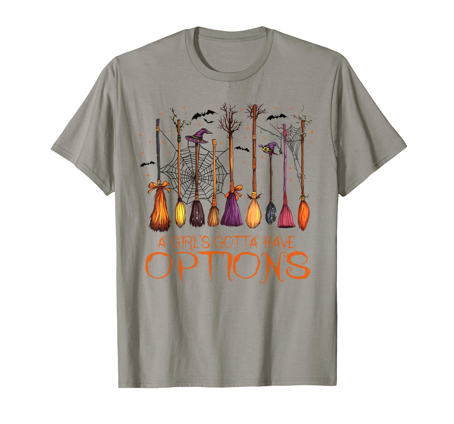 Retro A Girl’s Gotta Have Options Spooky Witches Halloween T-Shirt