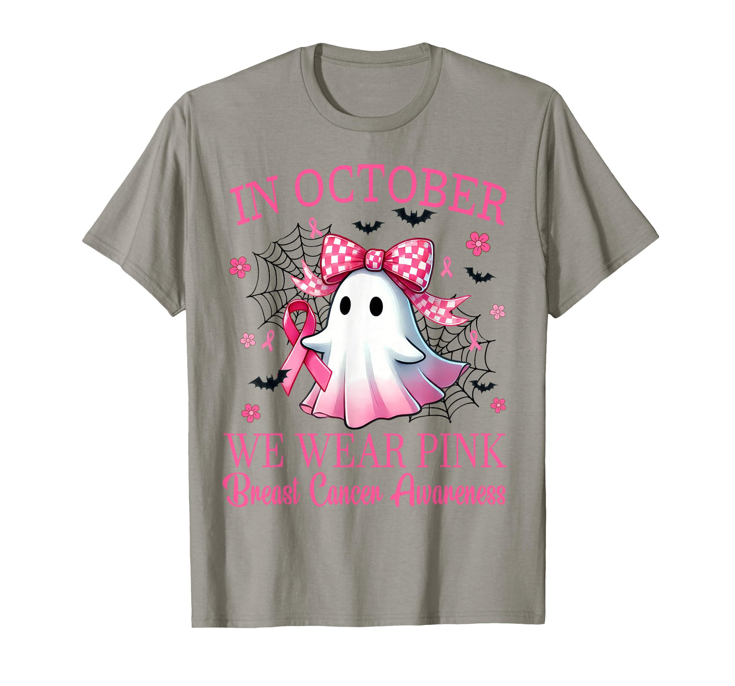 In October We Wear Pink Breast Cancer Awareness T-Shirt