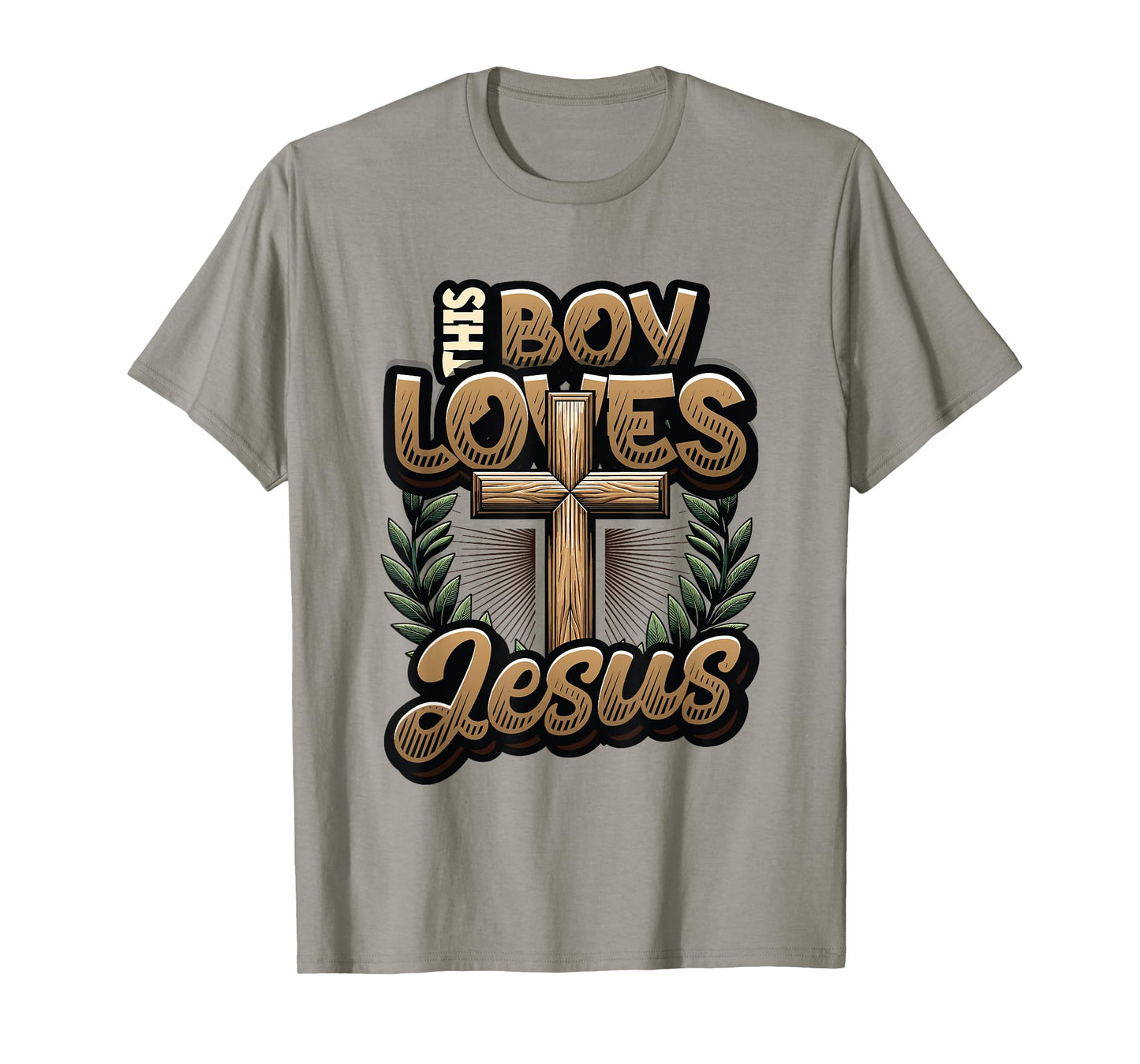 This Boy Loves Jesus - Christian Boys Jesus T-Shirt