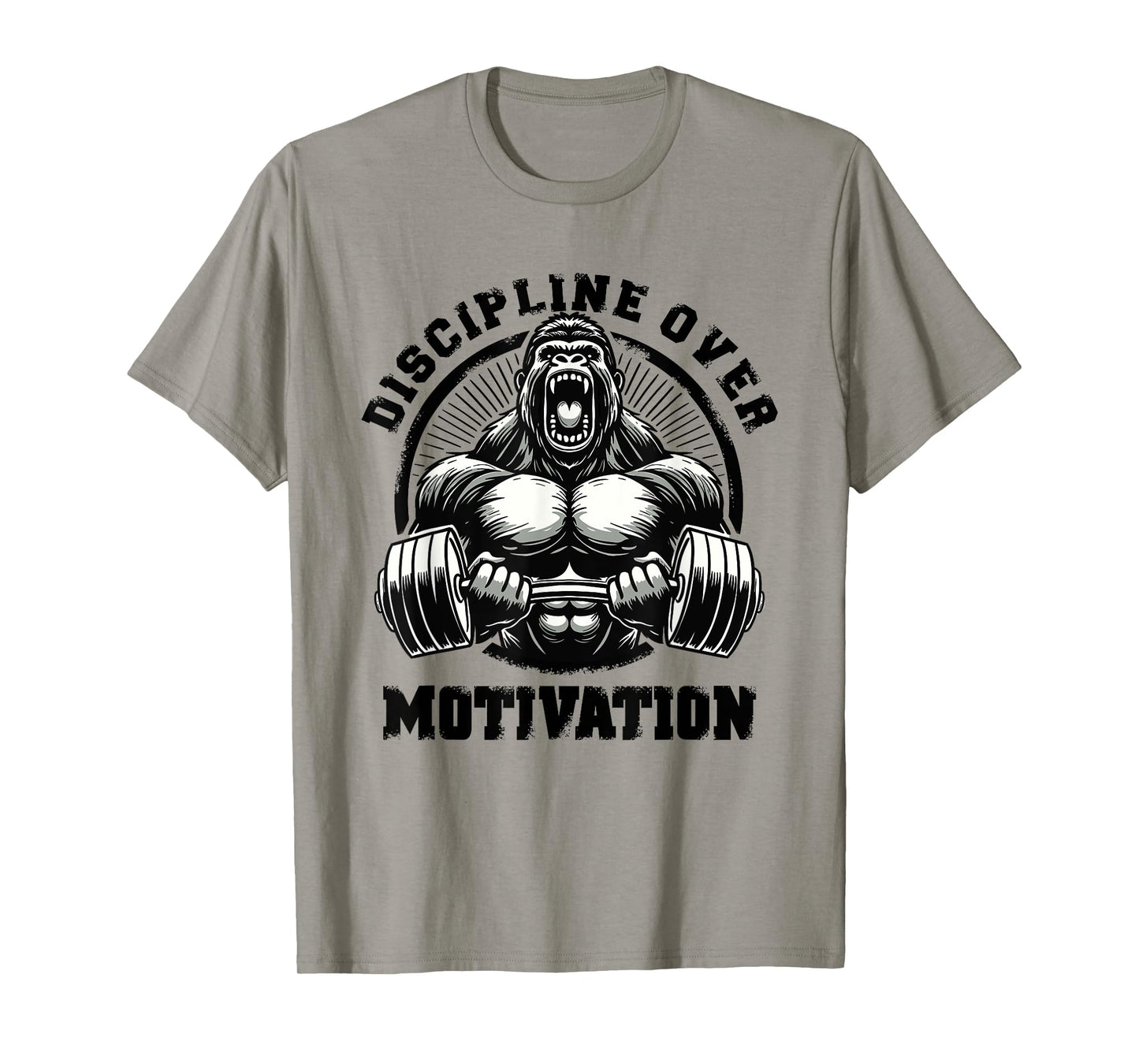 Discipline Over Motivation Weightlift Gym Quotes Gym Fitness T-Shirt