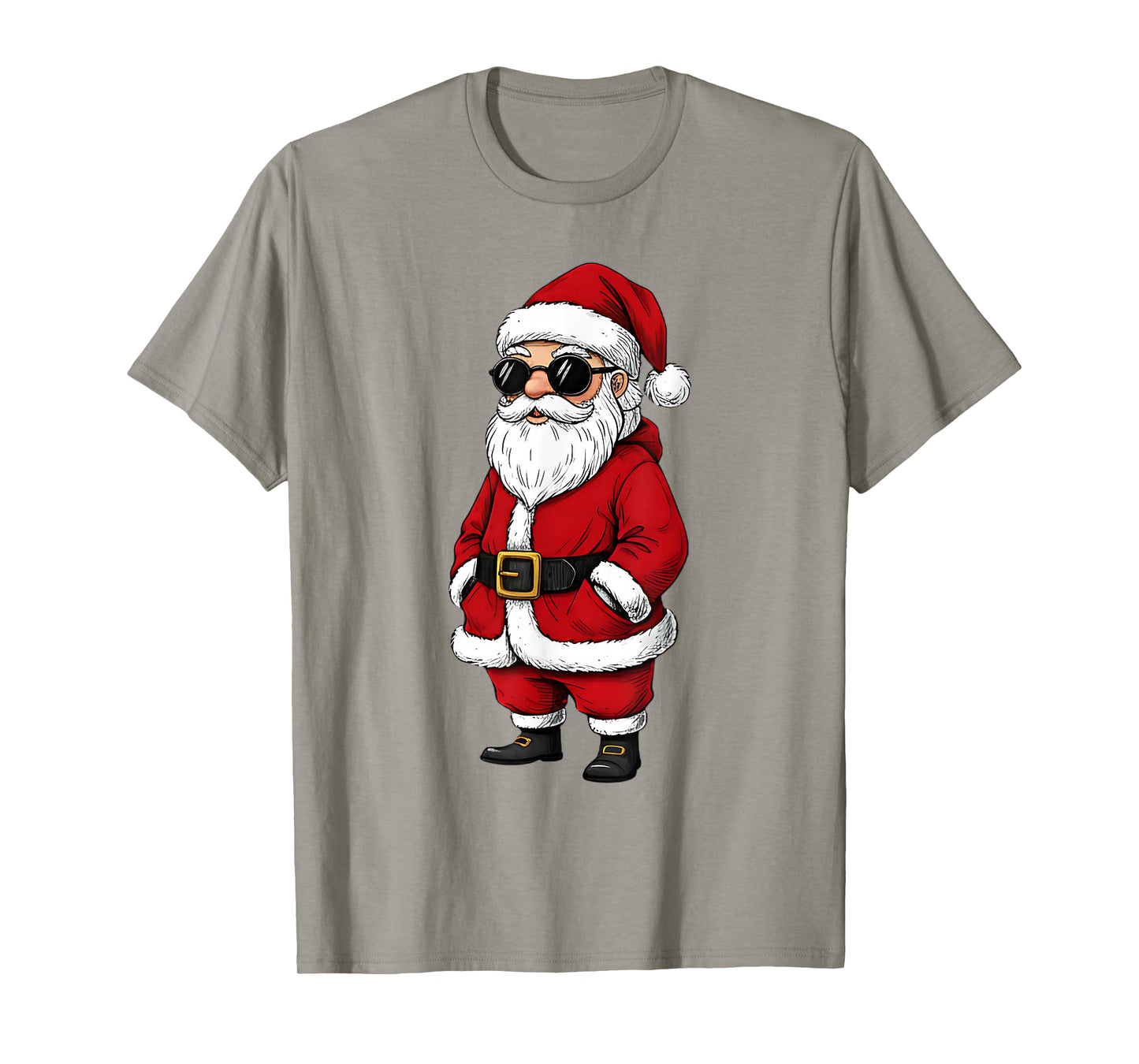 Santa Face with Sunglasses Christmas for Boys Men Kids T-Shirt