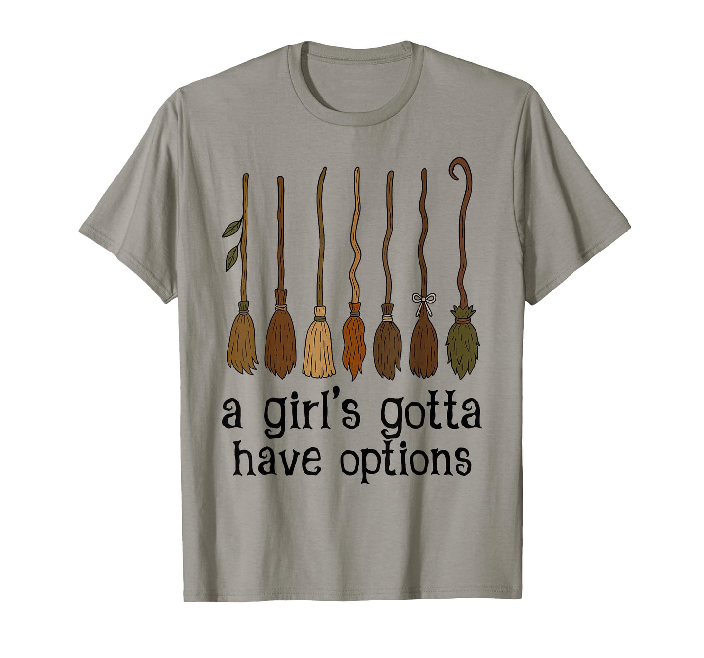 Retro A Girl’s Gotta Have Options Spooky Witches Halloween T-Shirt