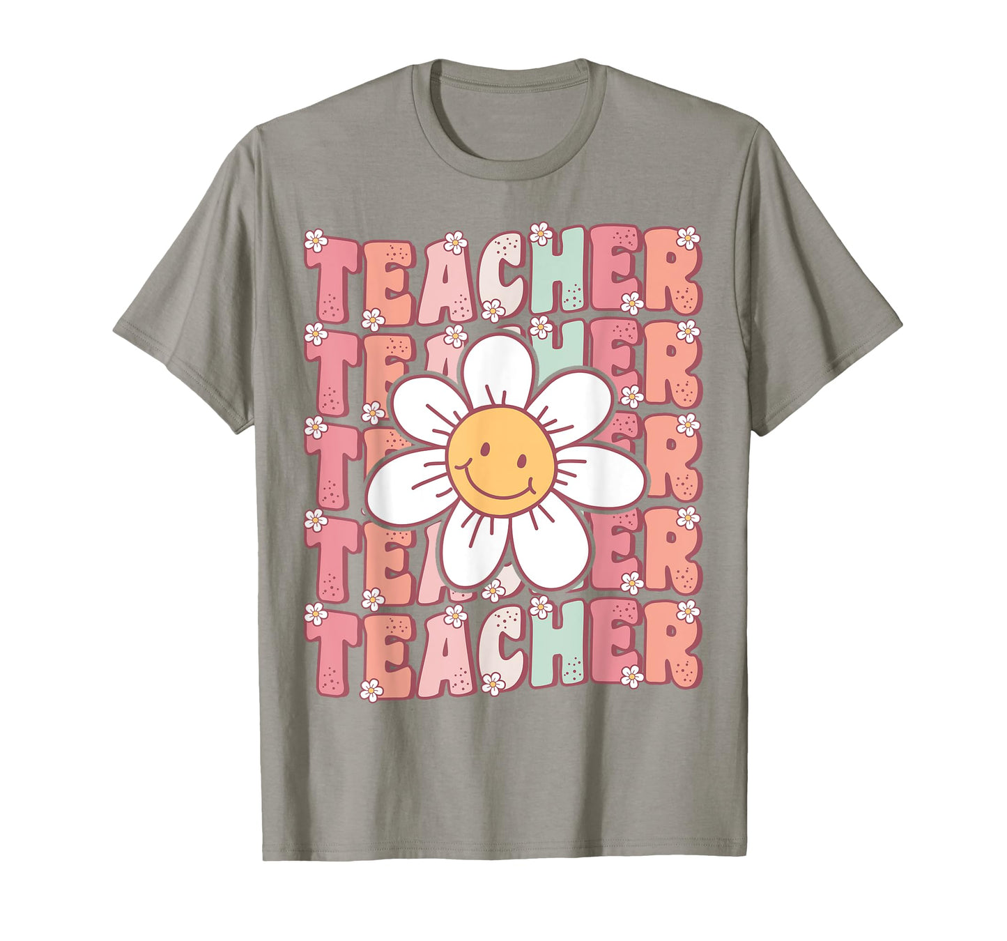 Groovy Teacher Cute 70s Daisy Flower Retro Back to School T-Shirt