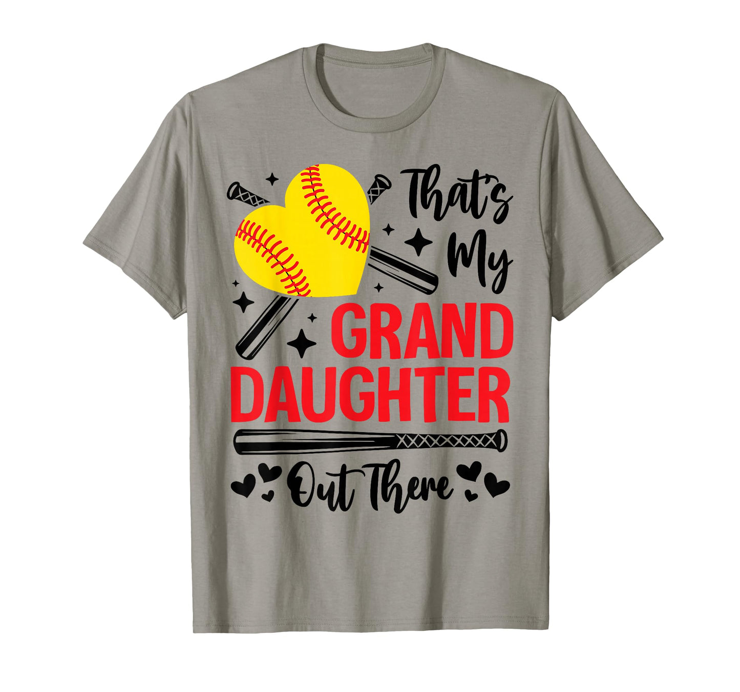 That's My Granddaughter Out There Softball Grandma Grandpa T-Shirt