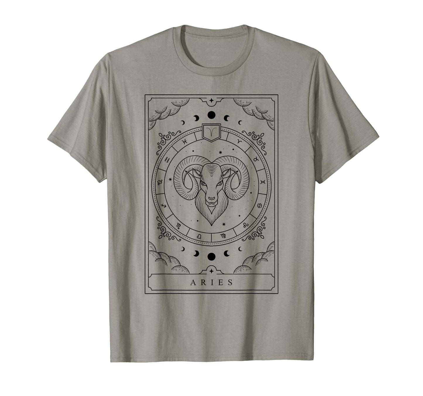 Aries Horoscope and Zodiac Constellation Symbol T-Shirt