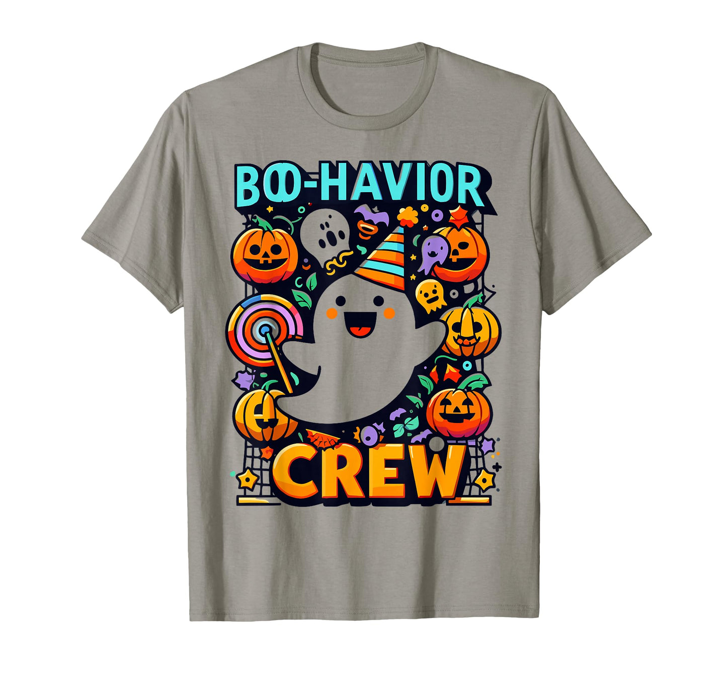 Behavior Analyst Halloween ABA Cute Ghost Boo-Havior Crew T-Shirt
