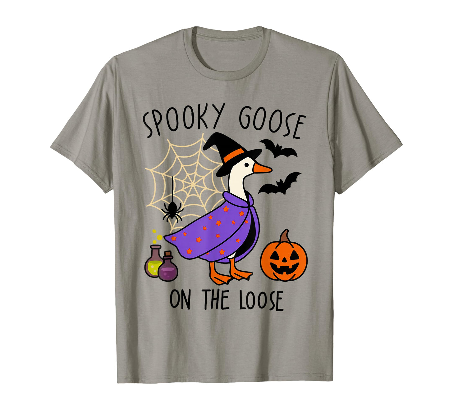 Spooky Goose On The Loose Just A Spooky Goose Halloween T-Shirt