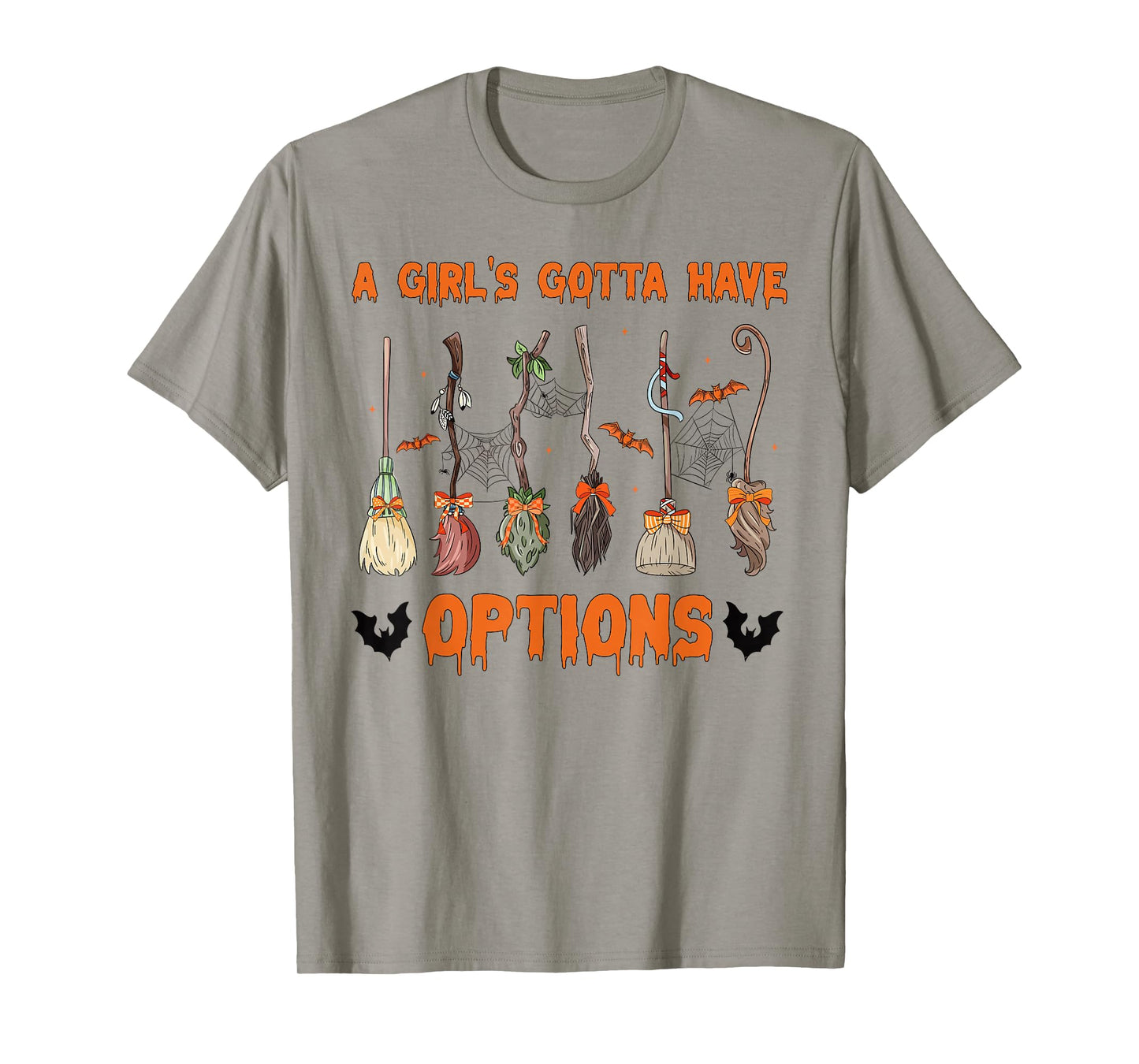 Retro A Girl’s Gotta Have Options Spooky Witches Halloween T-Shirt
