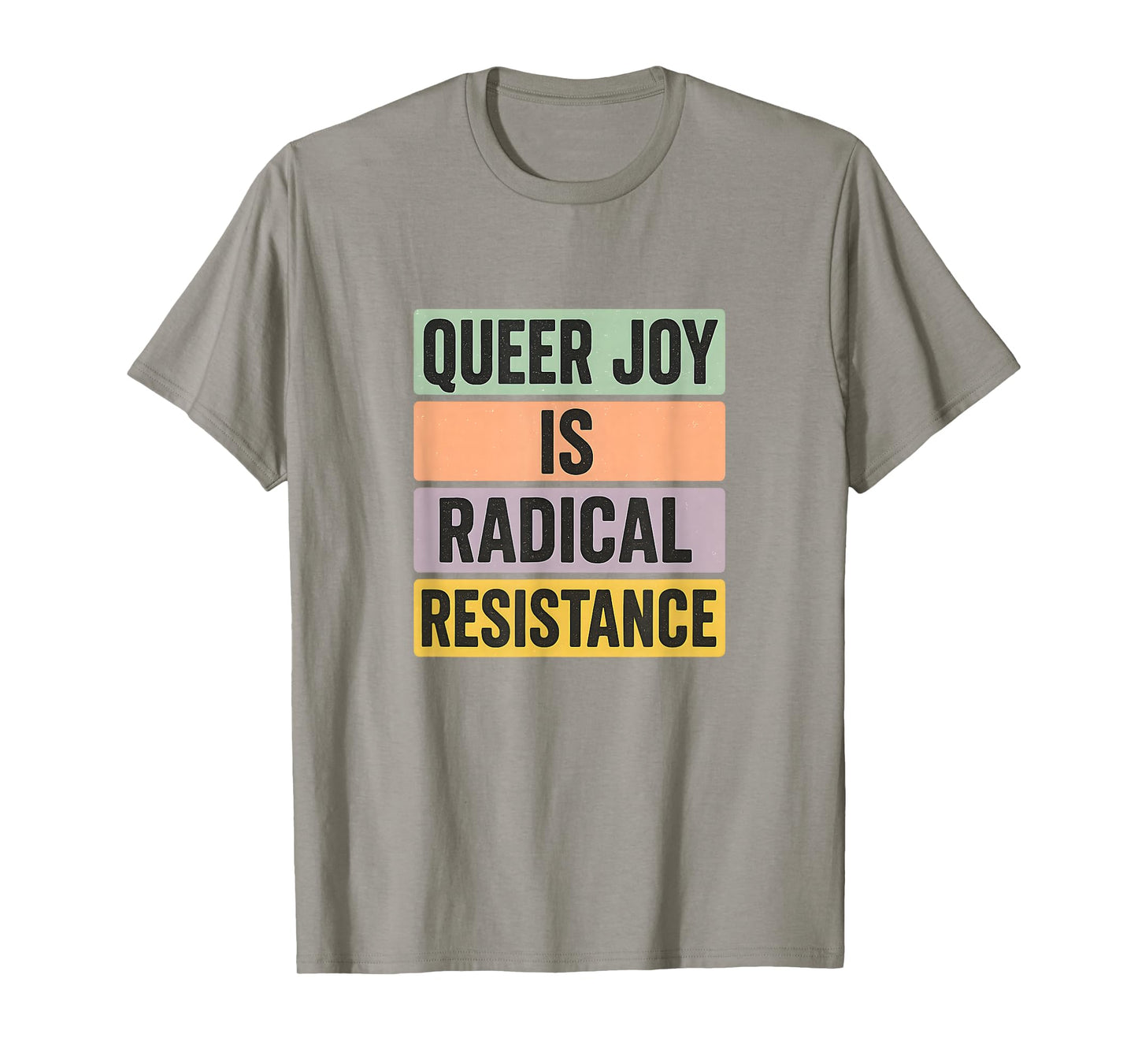 Queer Joy Is Radical Resistance Pastel Pride Vintage Bold T-Shirt