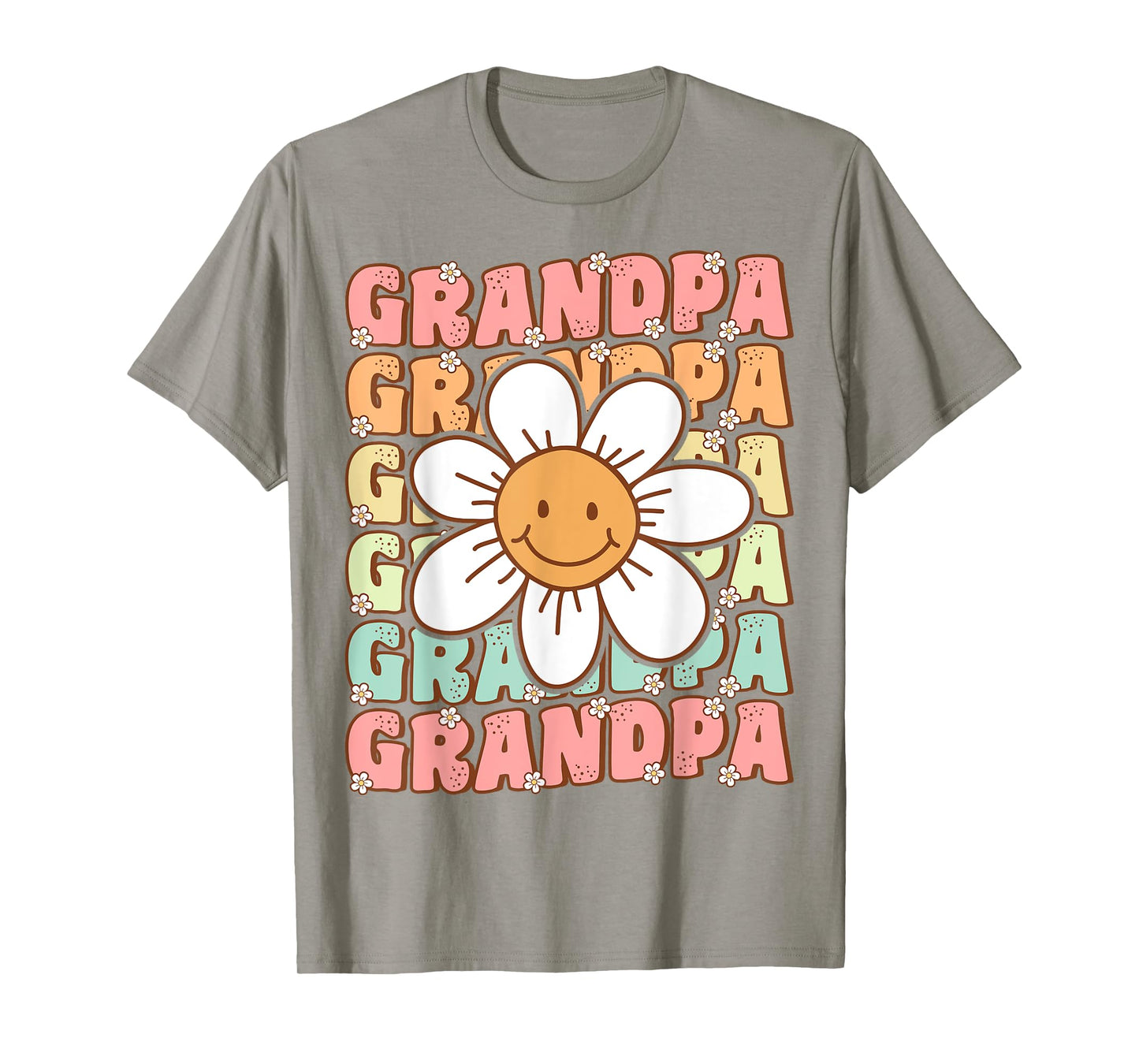 Groovy Grandpa Matching Family Birthday Party Daisy Flower T-Shirt