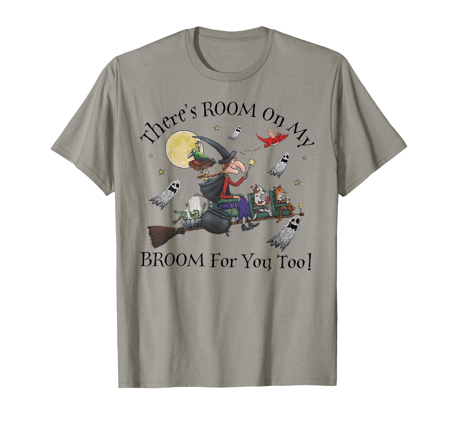 Halloween There's Room On My Broom For You Too Teacher T-Shirt