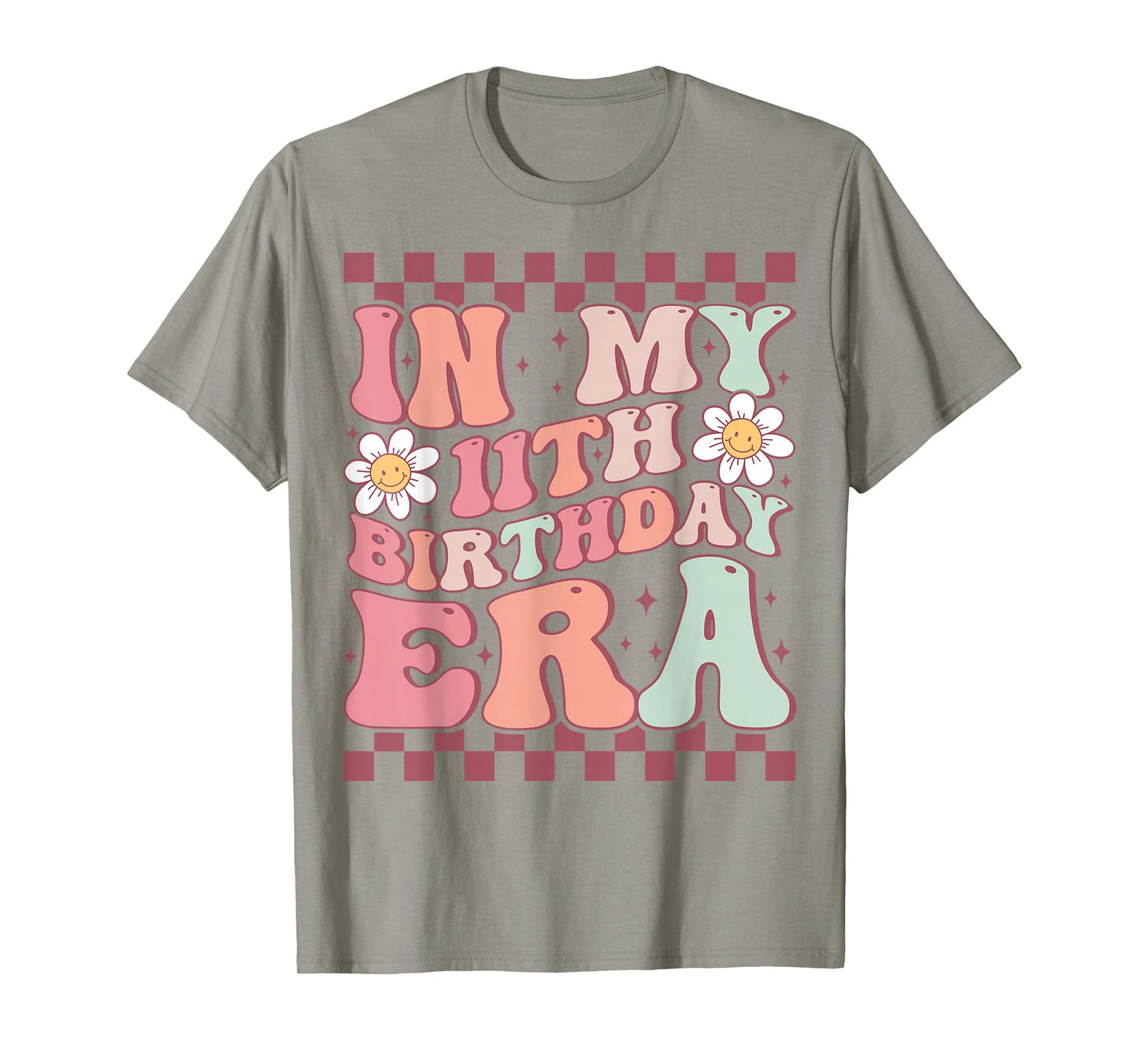 In My 11th Birthday Era Cute Groovy 11th Birthday Party T-Shirt