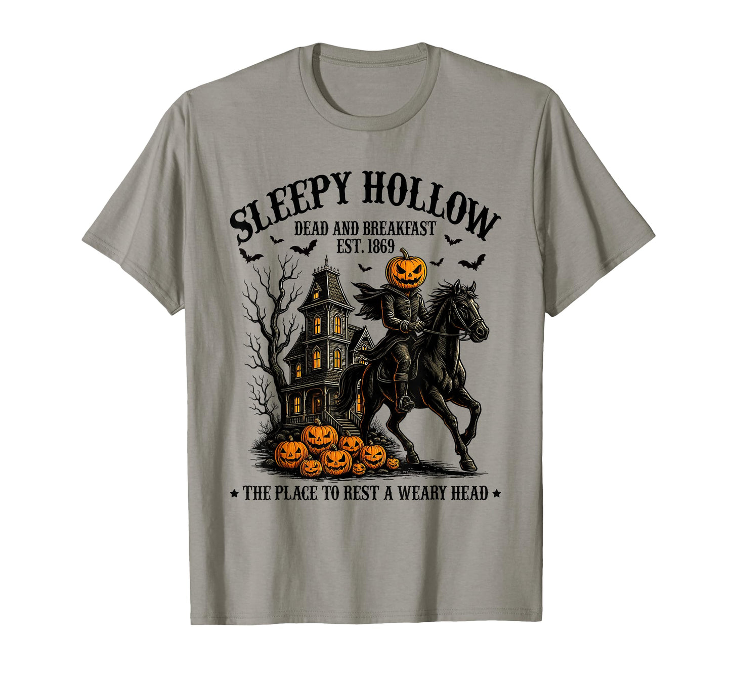 Sleepy Hollow Dead and Breakfast Est 1869 Headless Horseman T-Shirt