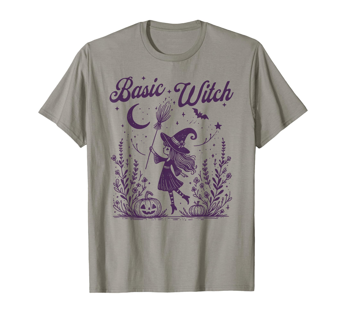 Cute Halloween Witch Spooky Season Basic Witch T-Shirt