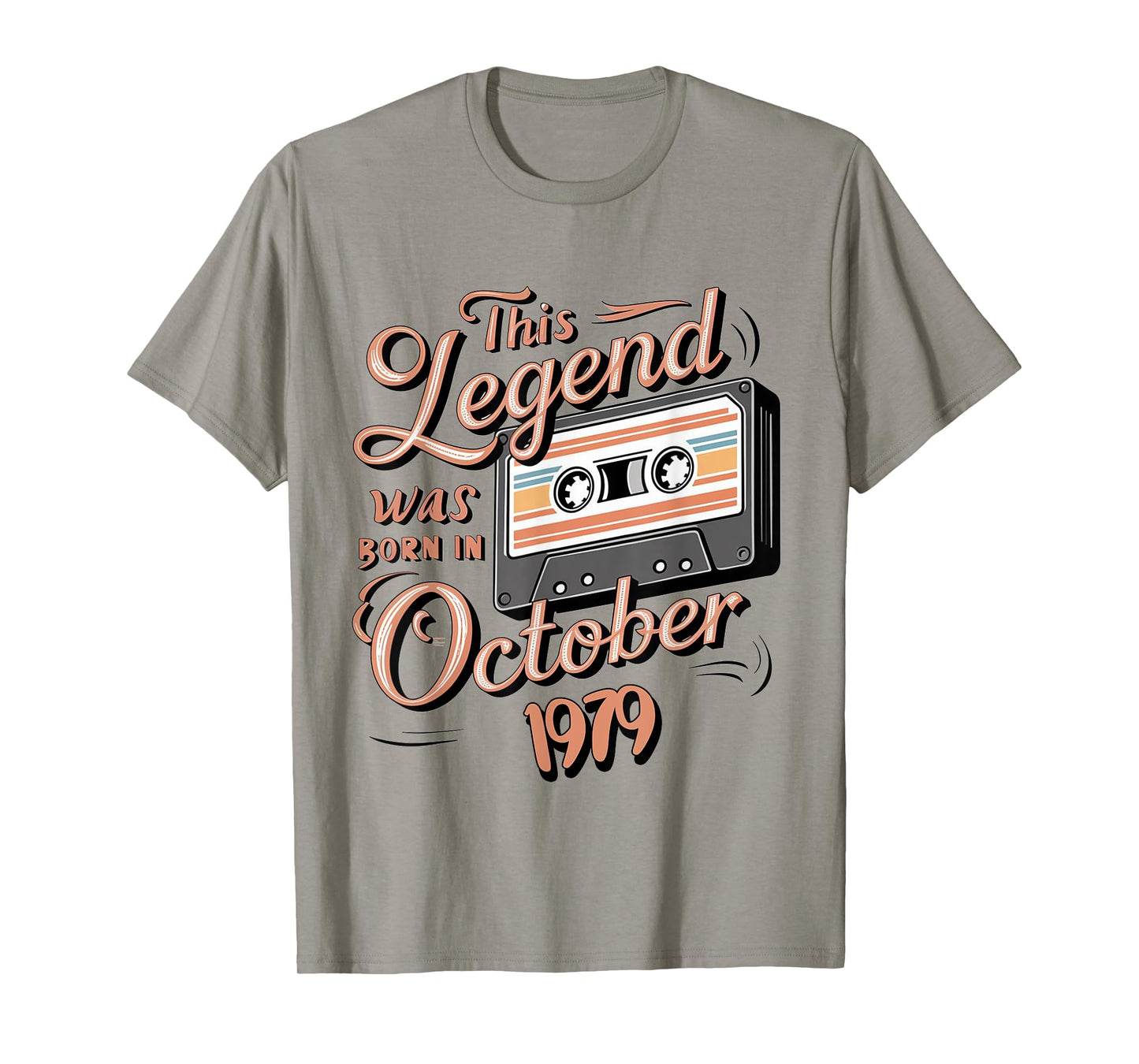 This Legend Was Born In October 1979 Awesome Man Birthday T-Shirt