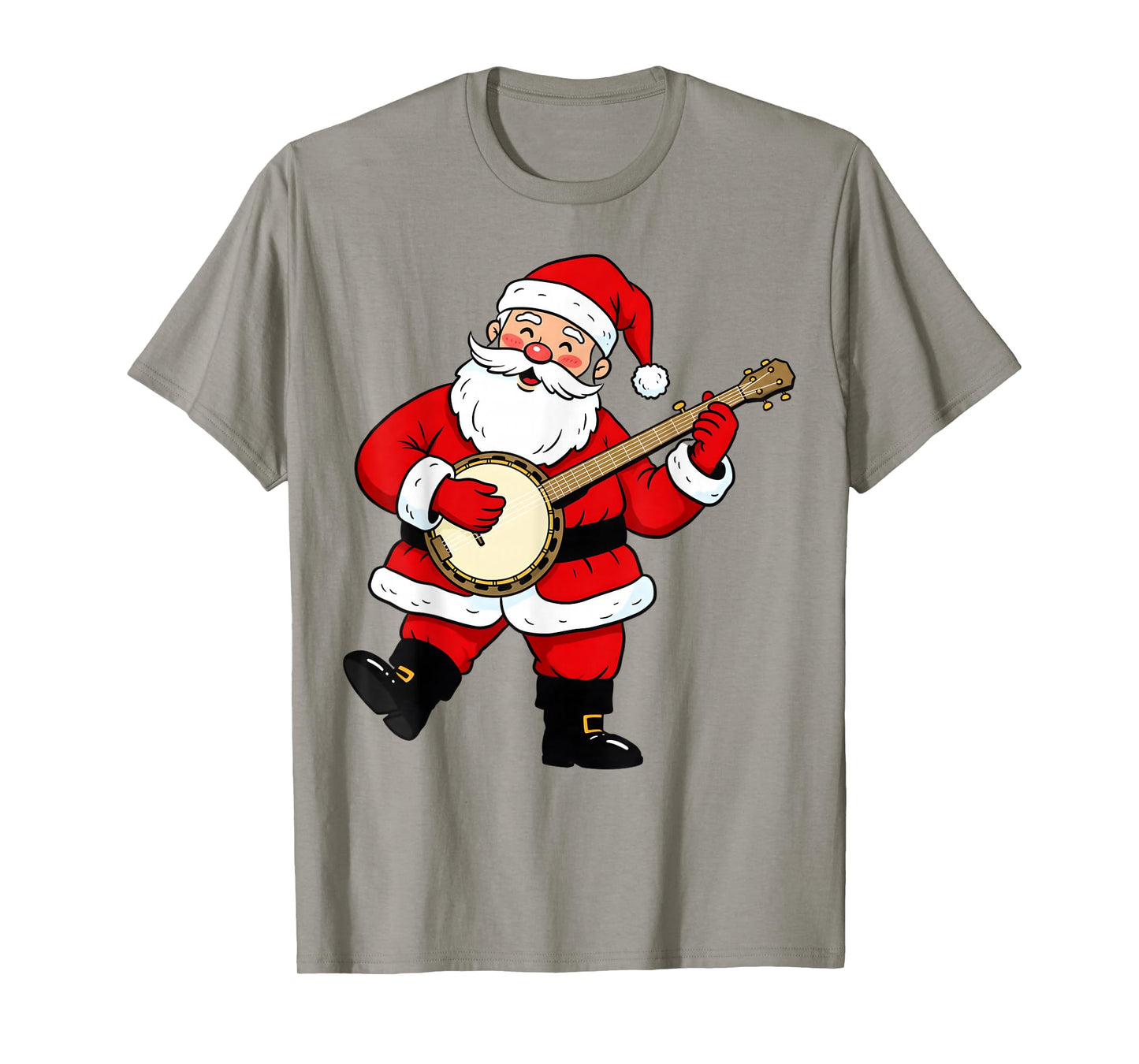 Christmas Banjo Player Cute Santa Xmas Boys Girls Men Kids T-Shirt