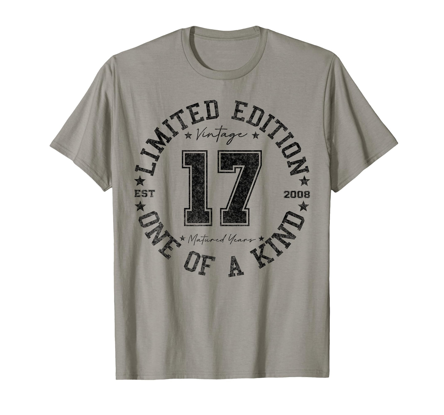 17 Year Old Gifts Vintage 2008 Limited Edition 17th Birthday T-Shirt